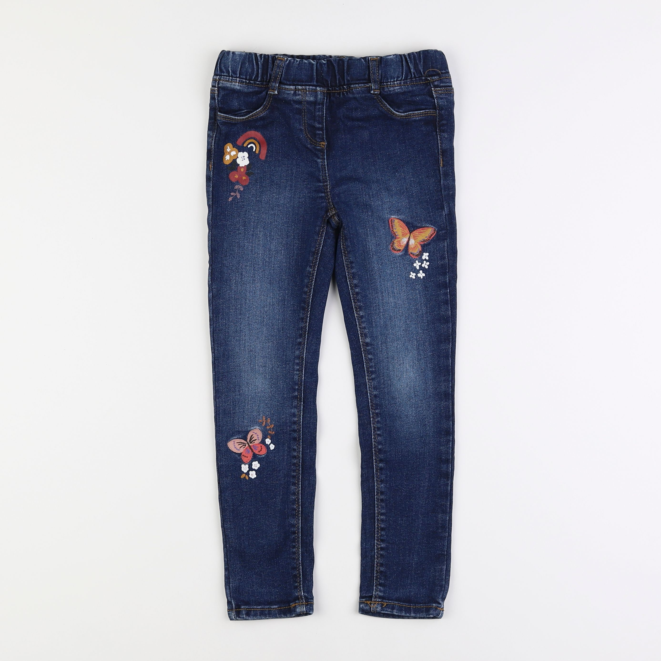 Vertbaudet - jegging bleu - 6 ans