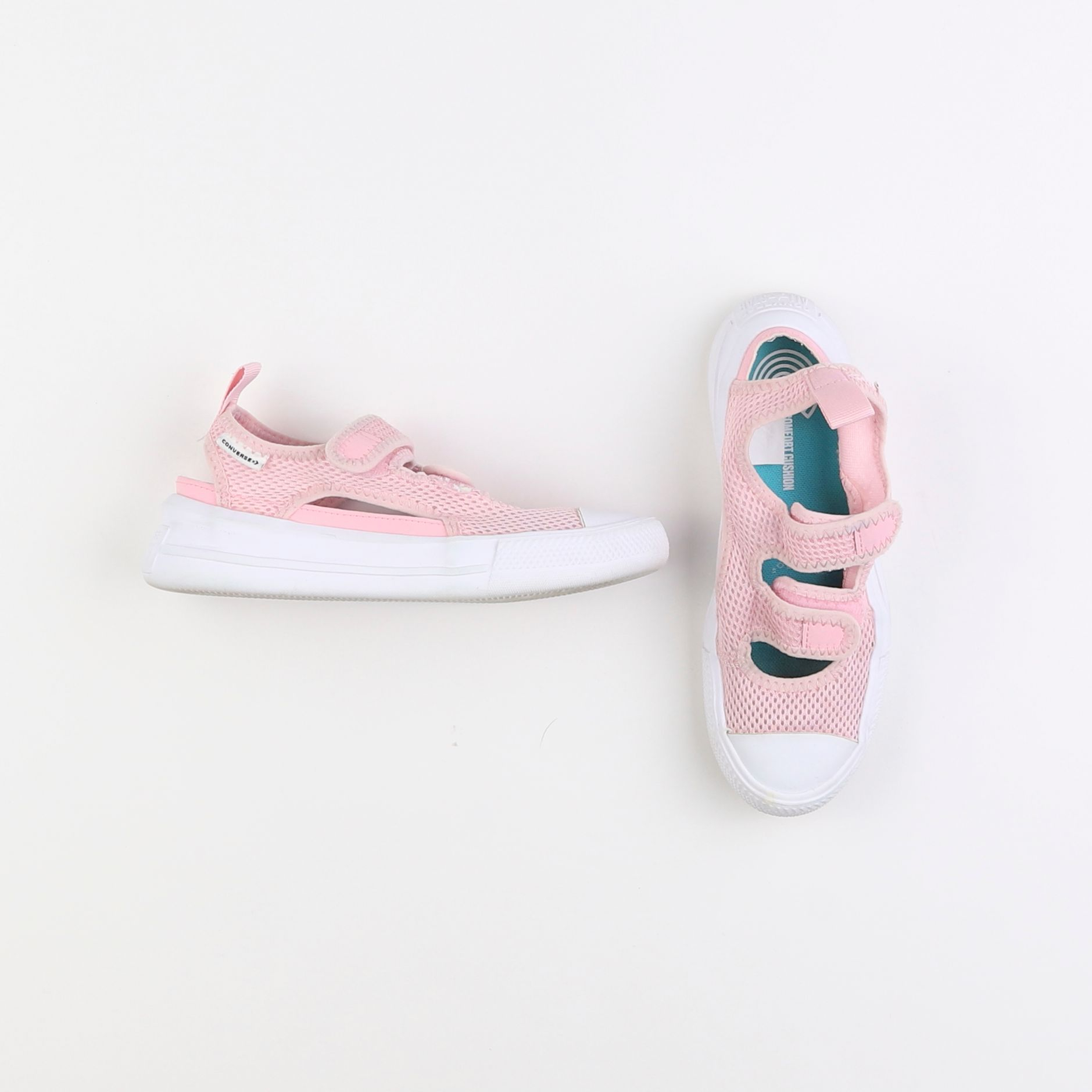 Converse - tennis à scratch/ lacets rose - pointure 32