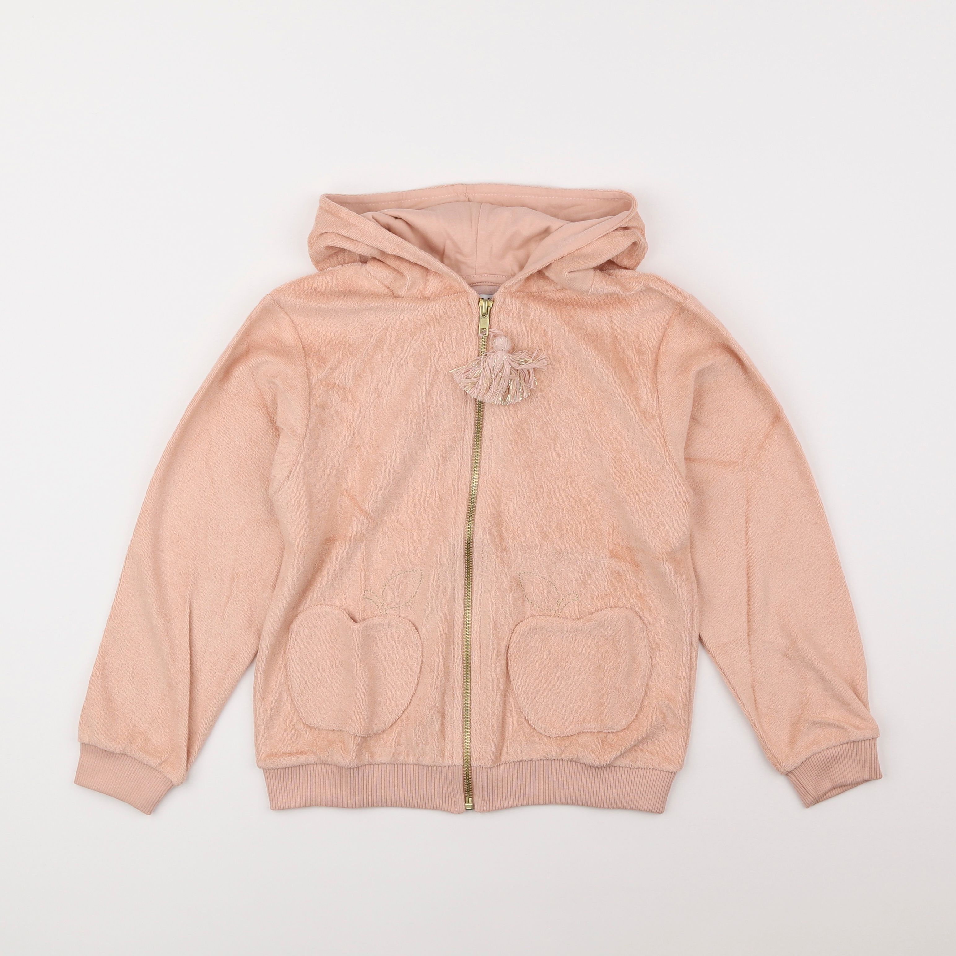 Emile et Ida - sweat éponge orange - 8 ans