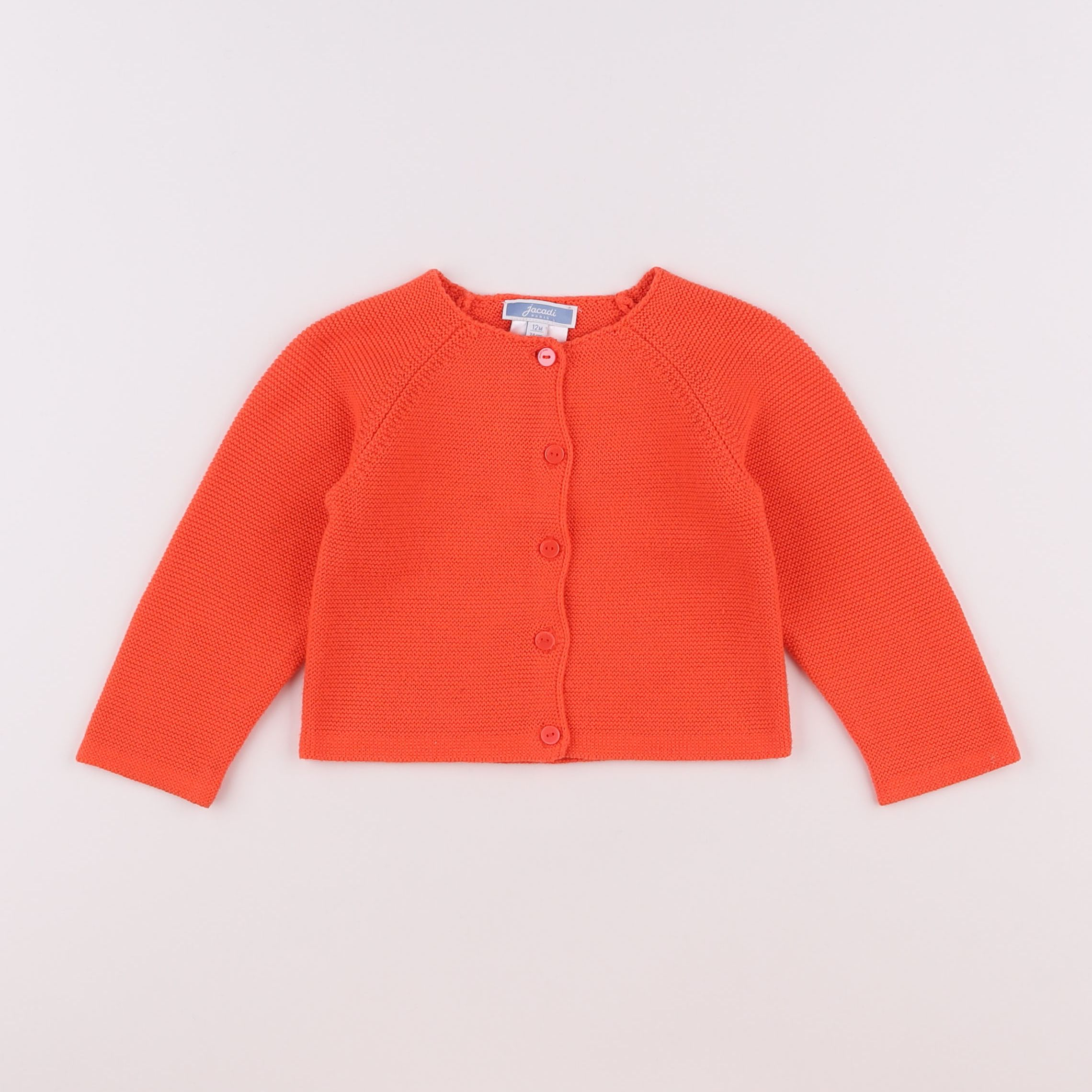 Jacadi - gilet orange - 12 mois