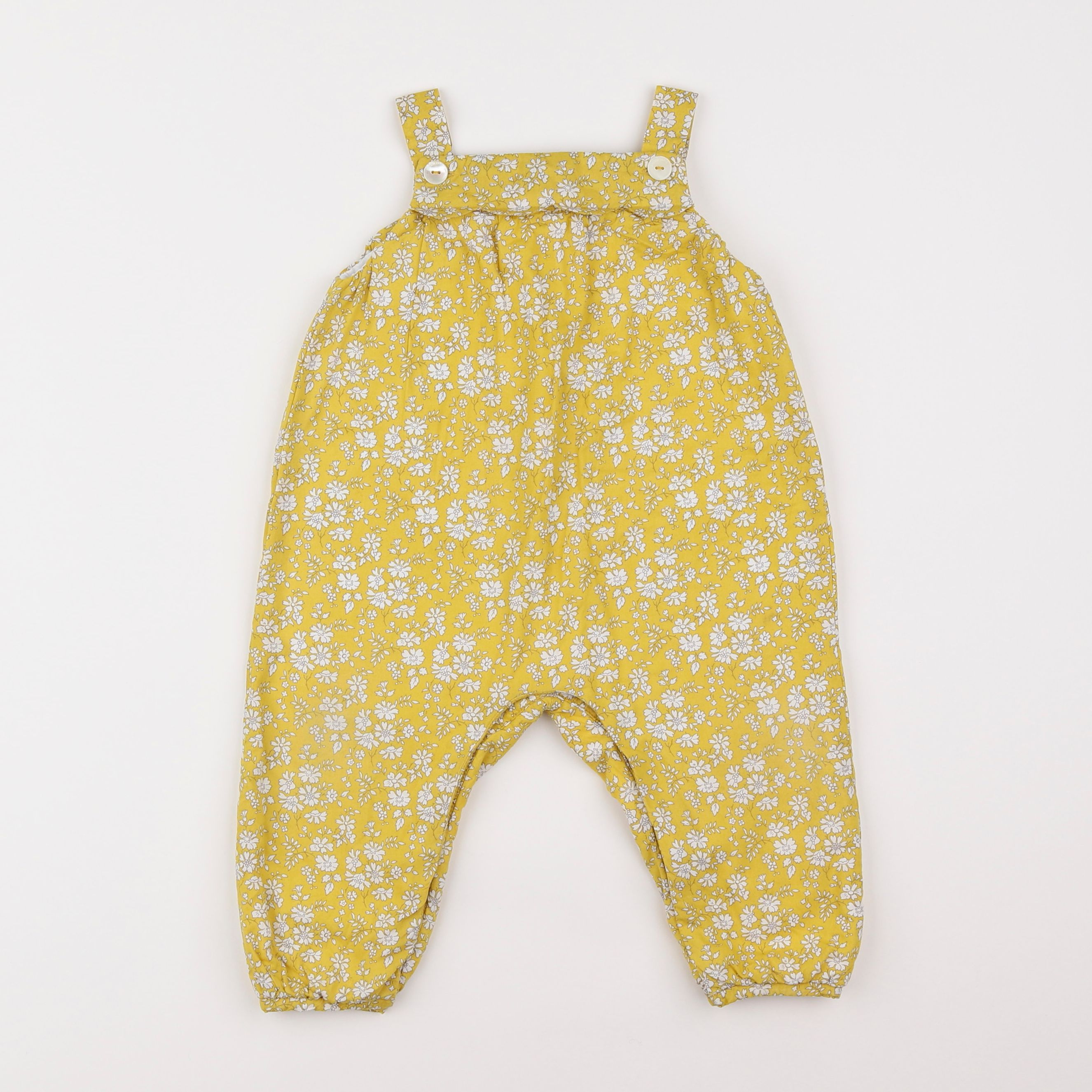 Jacadi - combinaison liberty jaune - 12 mois