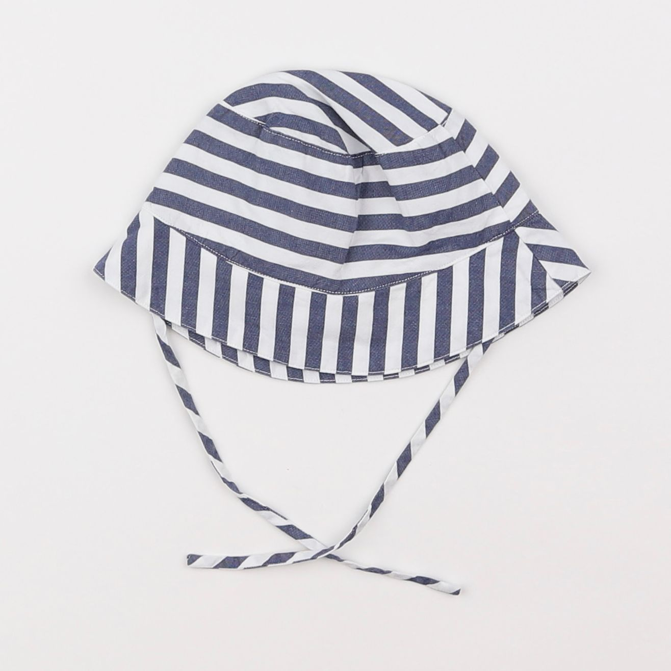 Jacadi - chapeau blanc, bleu - 6 mois