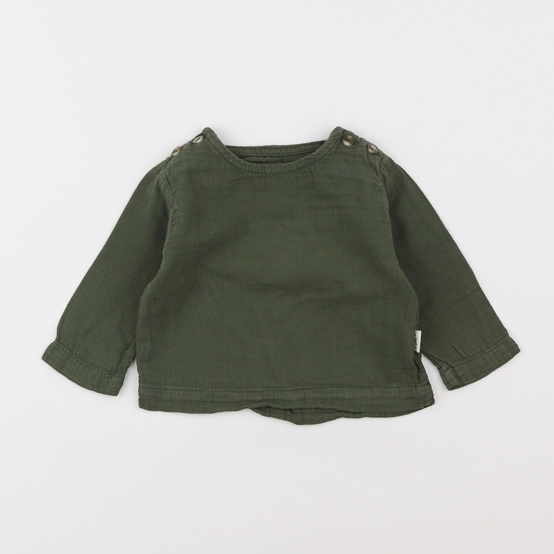 Poudre Organic - blouse vert - 3 mois