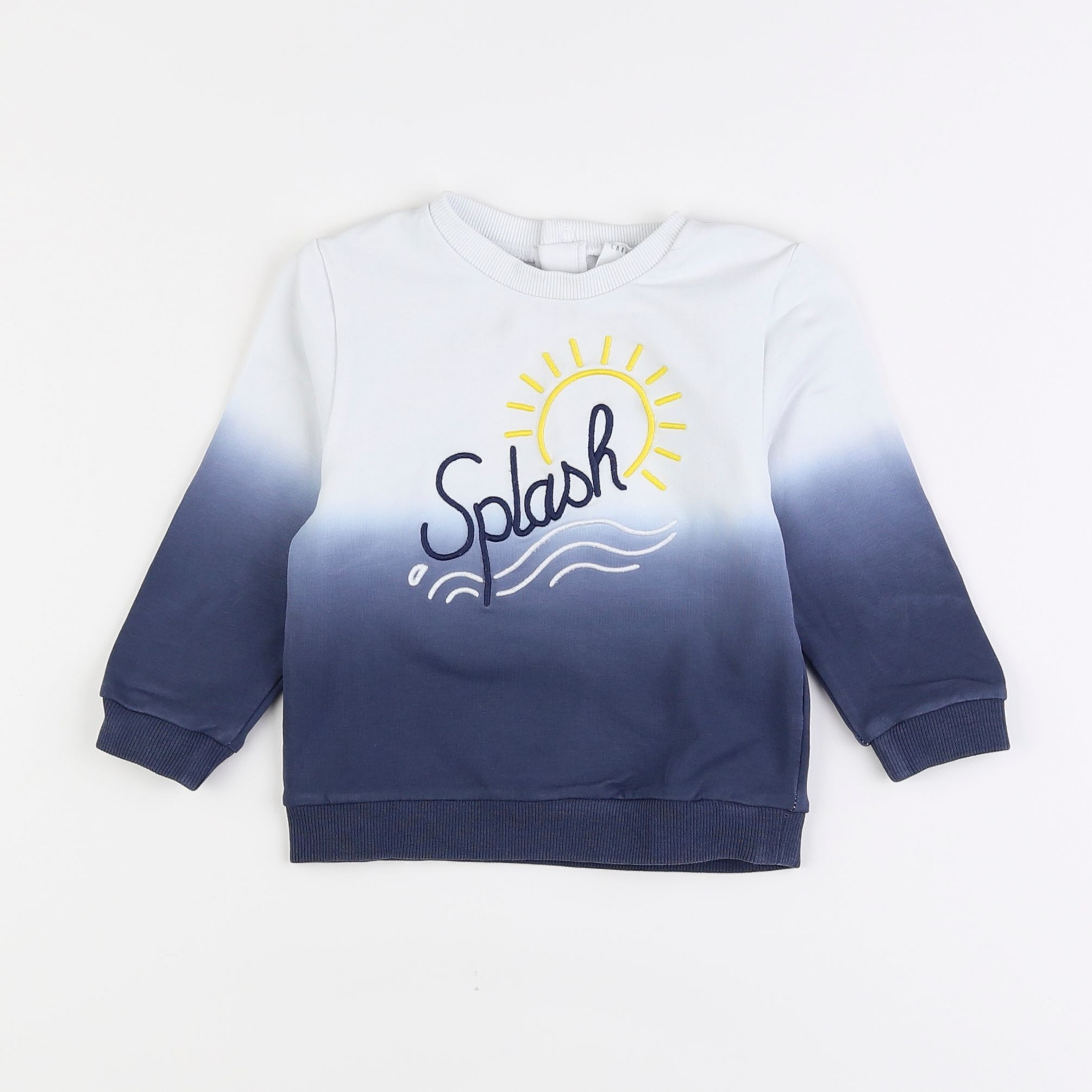 Carrément Beau - sweat bleu - 18 mois