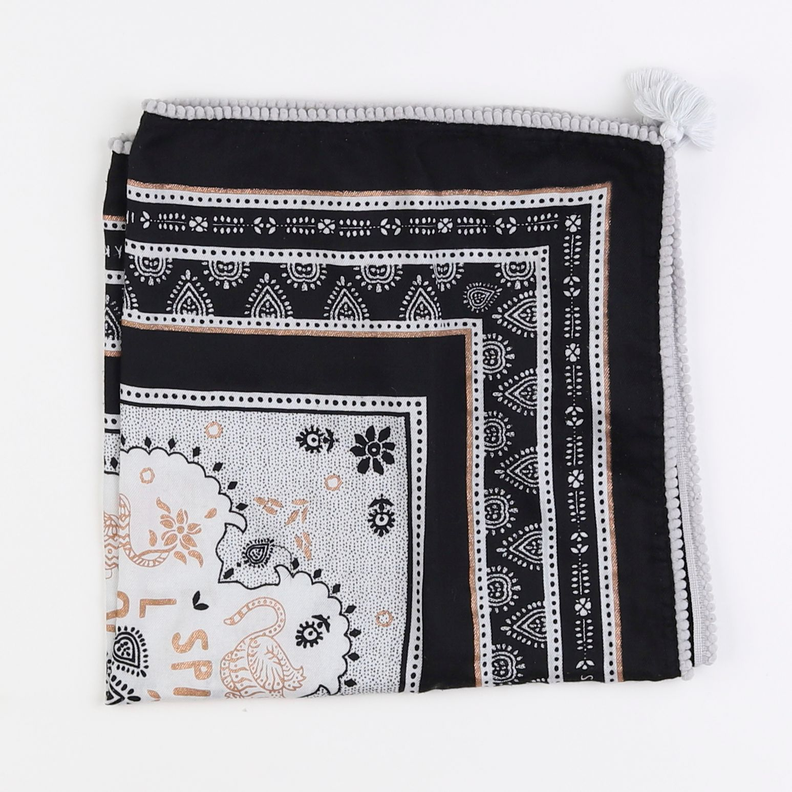 IKKS - foulard blanc, noir - 6/8 ans