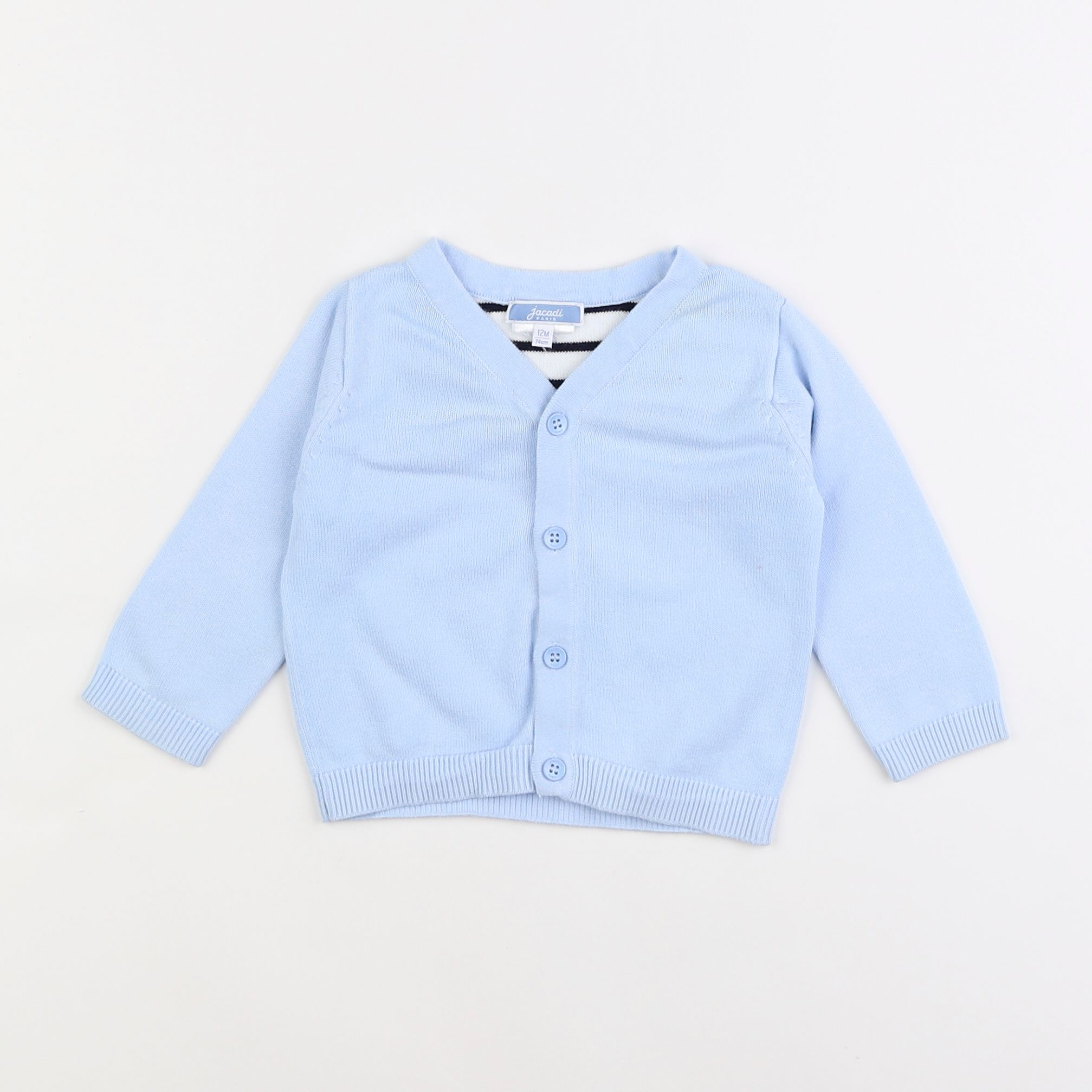 Jacadi - gilet bleu - 12 mois