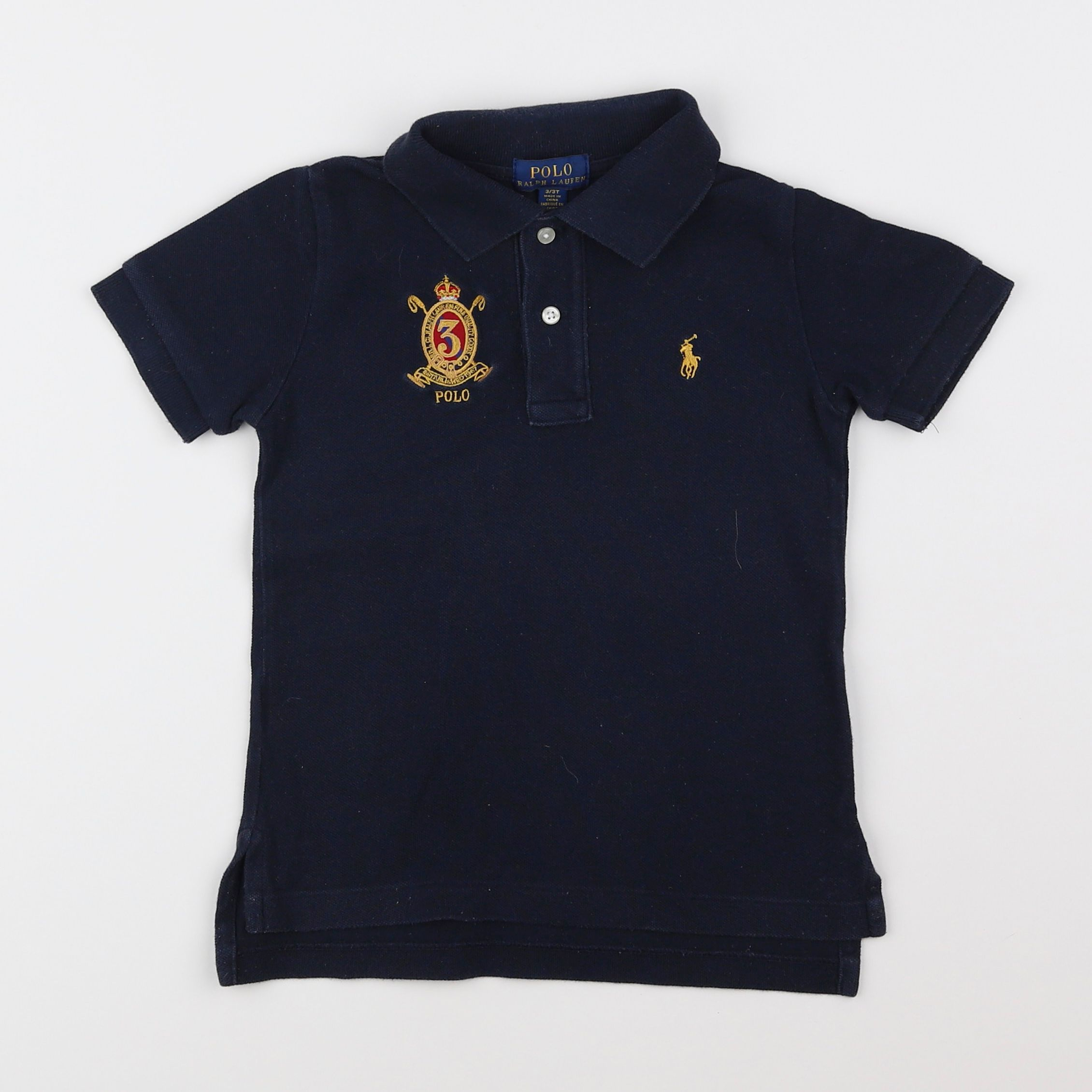 Ralph Lauren - polo bleu - 3 ans