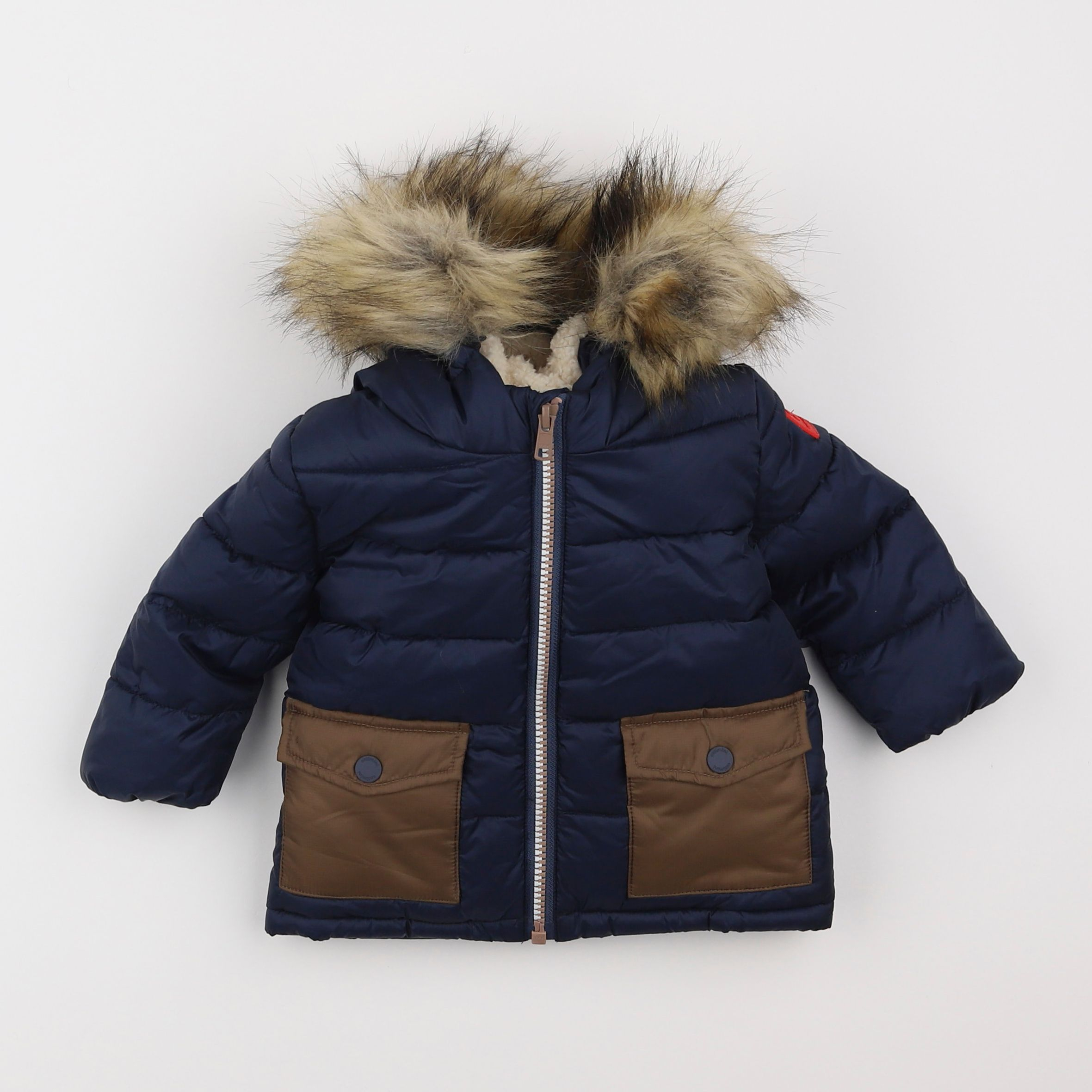 Catimini - parka bleu - 6 mois