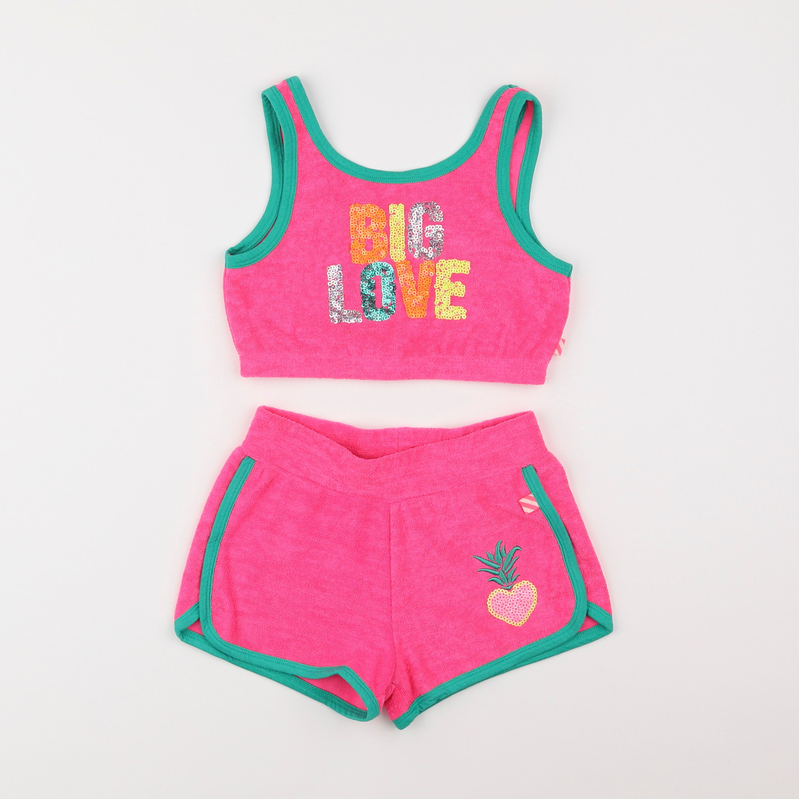 Billie Blush - ensemble rose fluo - 6 ans