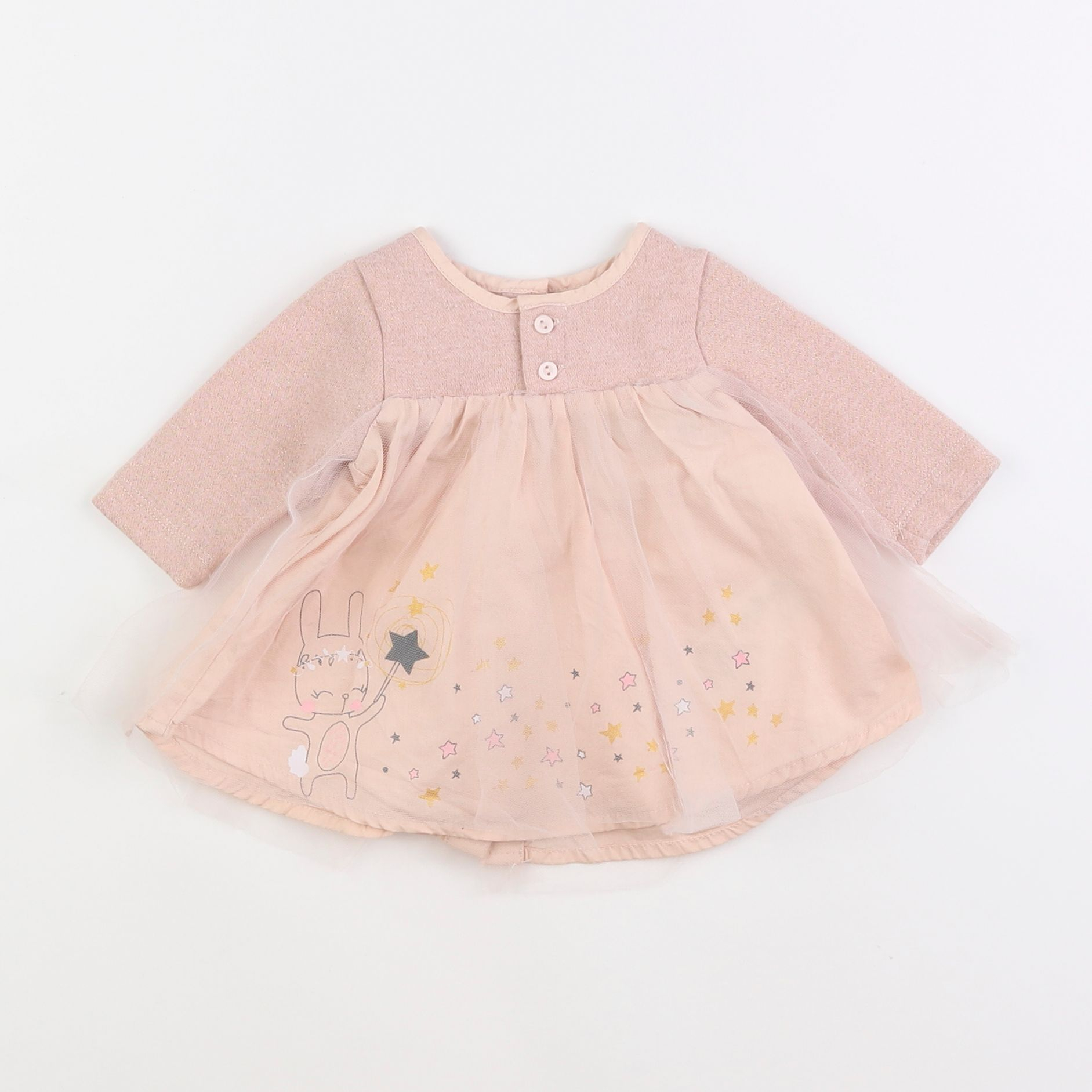 Vertbaudet - robe rose - 1 mois