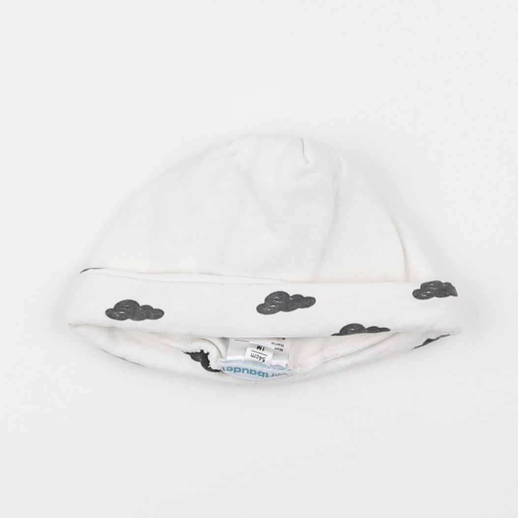 Vertbaudet - bonnet de naissance blanc - 1 mois