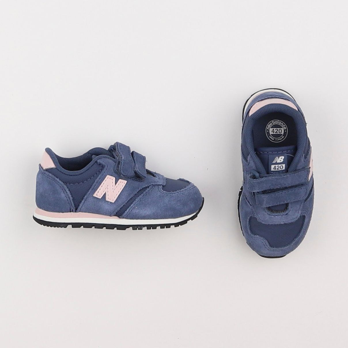 New Balance - tennis à scratch/ lacets bleu - pointure 21