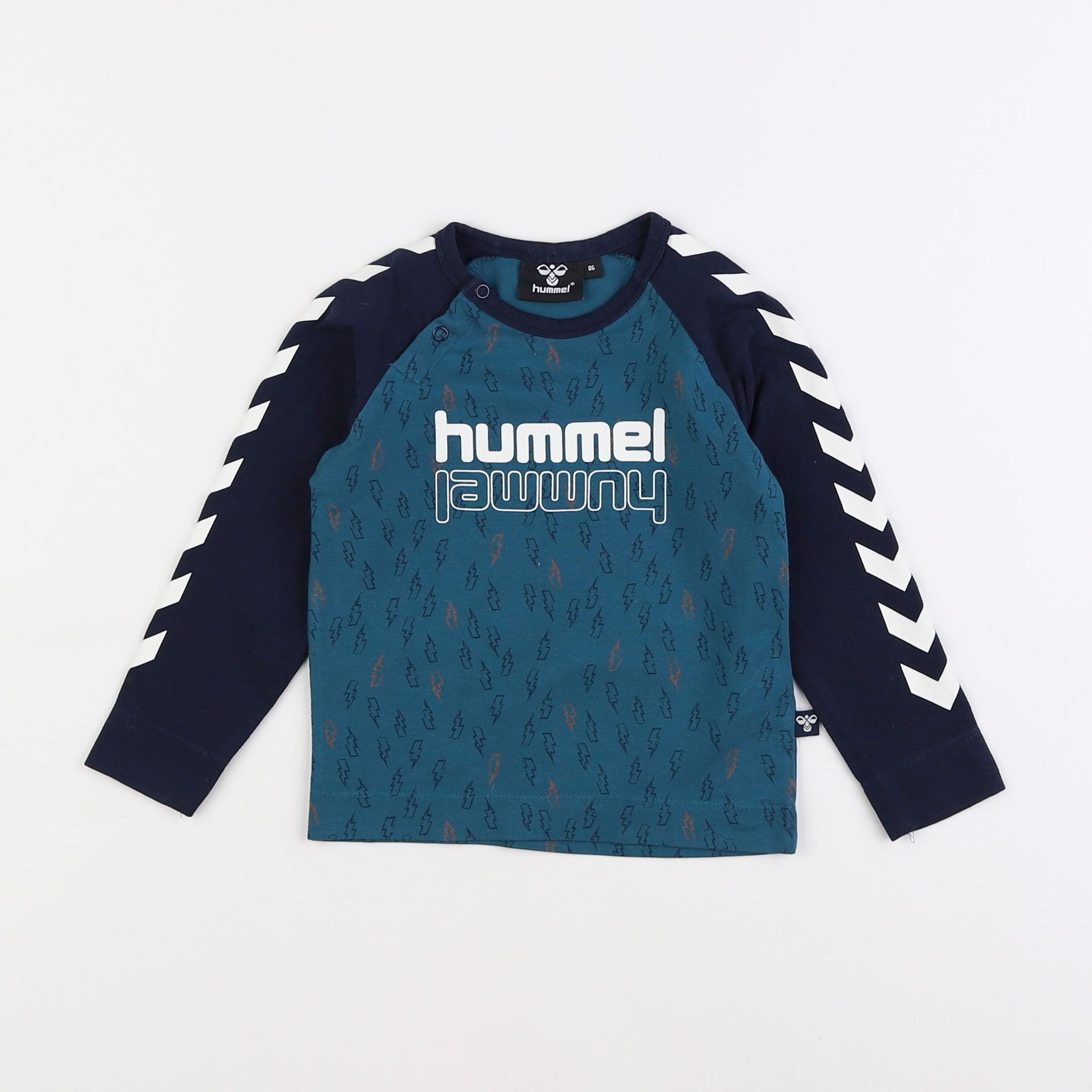 Hummel - tee-shirt bleu - 12/18 mois