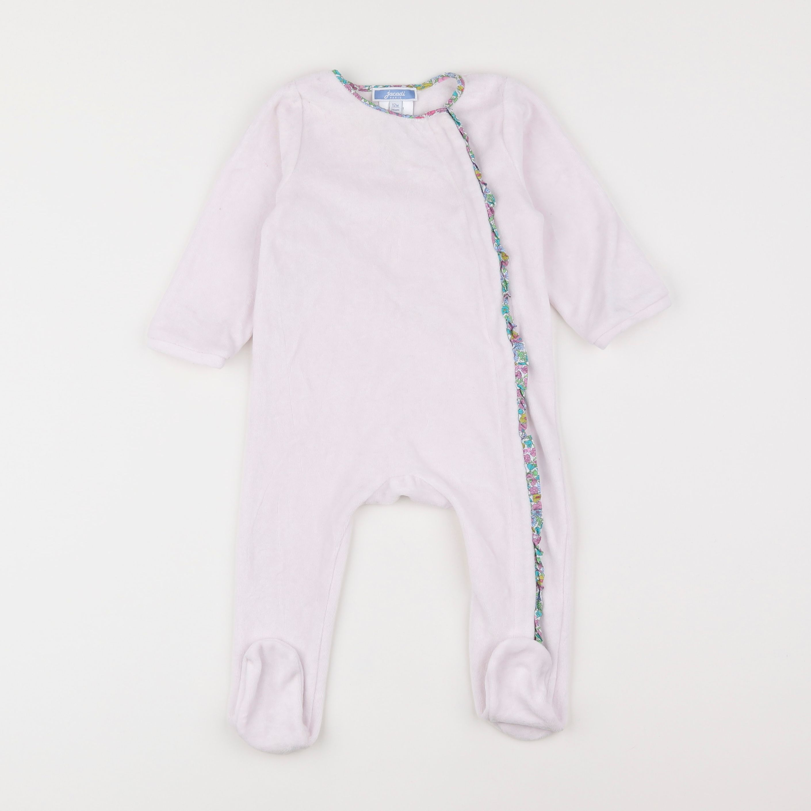 Jacadi - pyjama velours rose - 12 mois