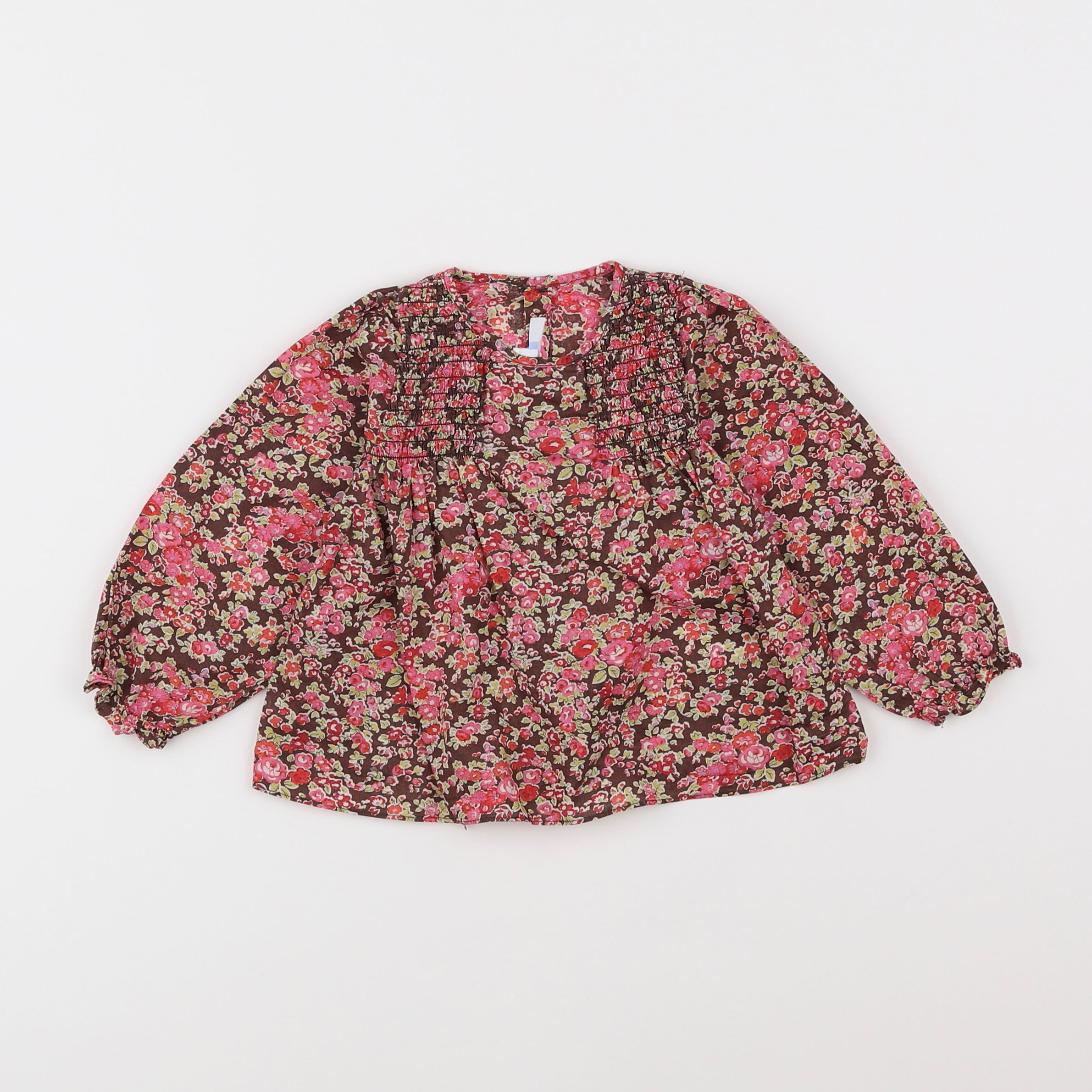 Jacadi - blouse liberty multicolore - 12 mois