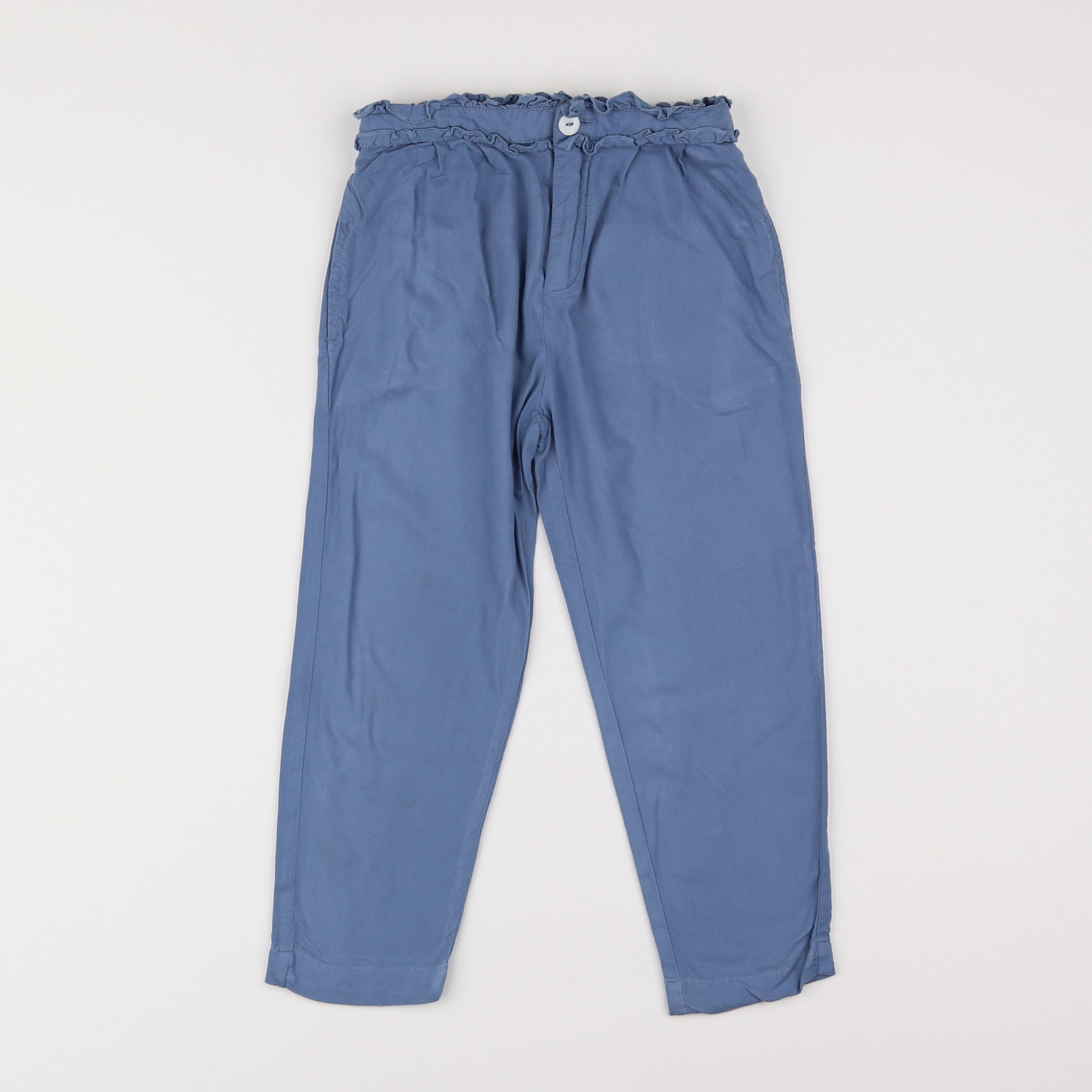 Bonnet à Pompon - pantalon bleu - 4 ans