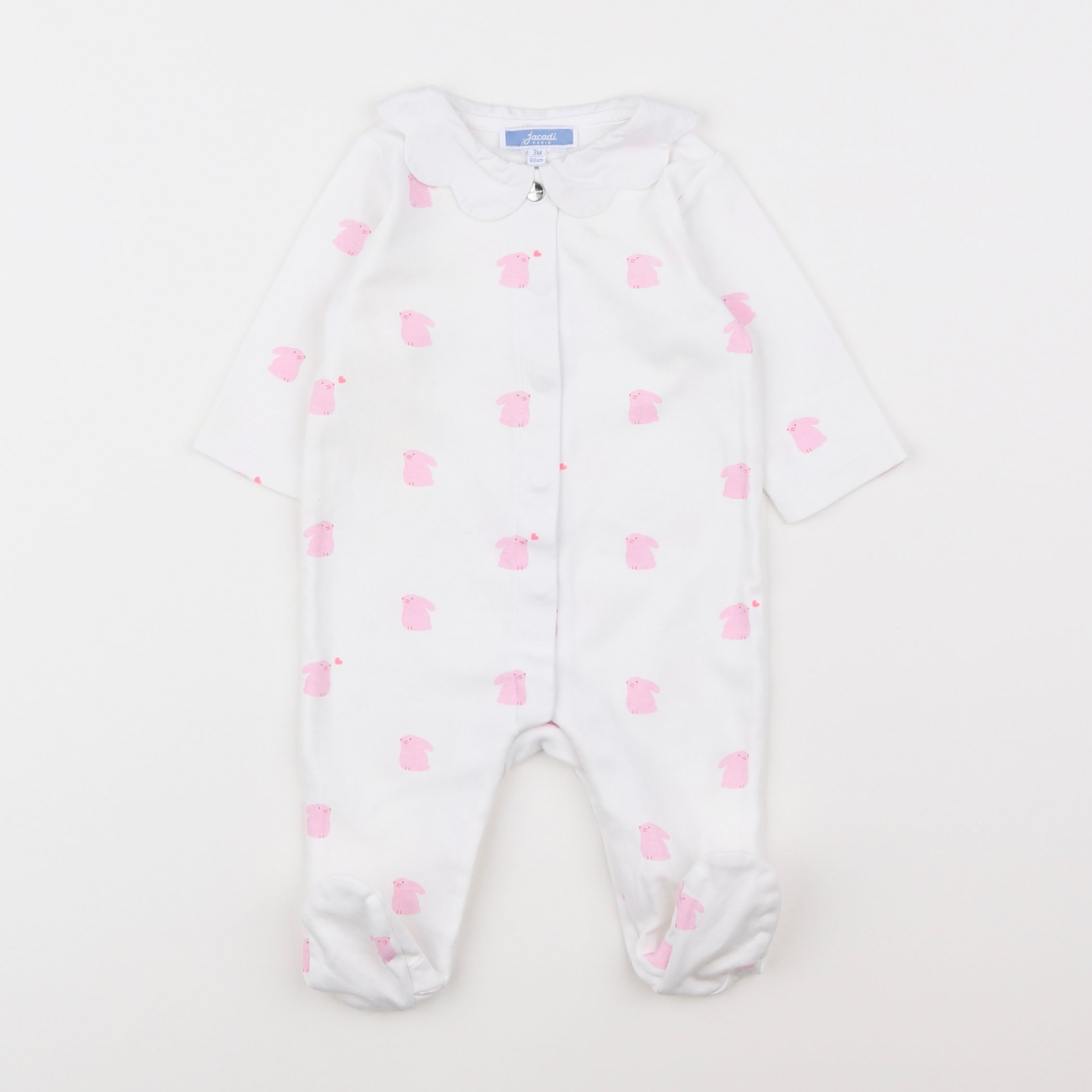 Jacadi - pyjama coton blanc - 3 mois