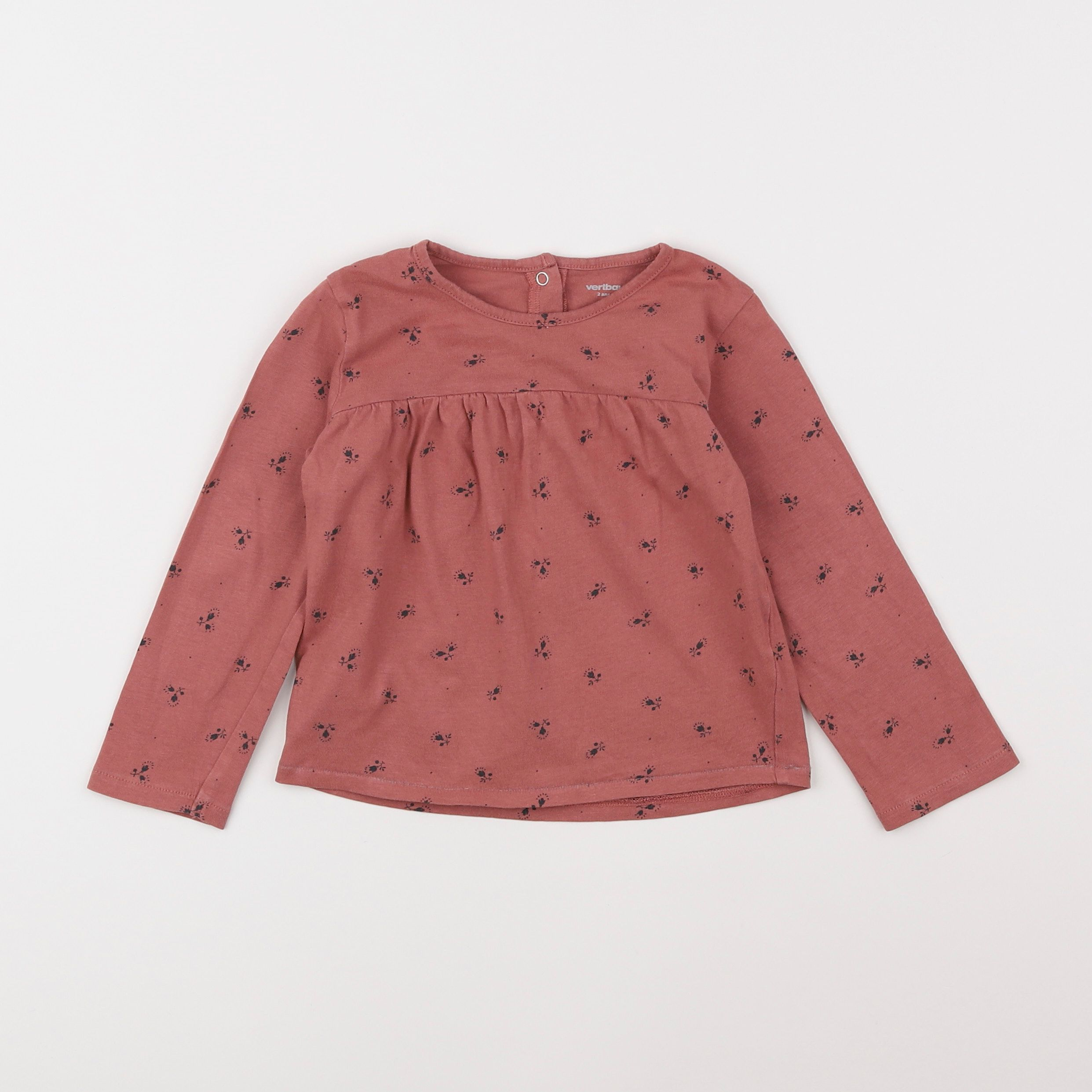 Vertbaudet - tee-shirt rose - 2 ans