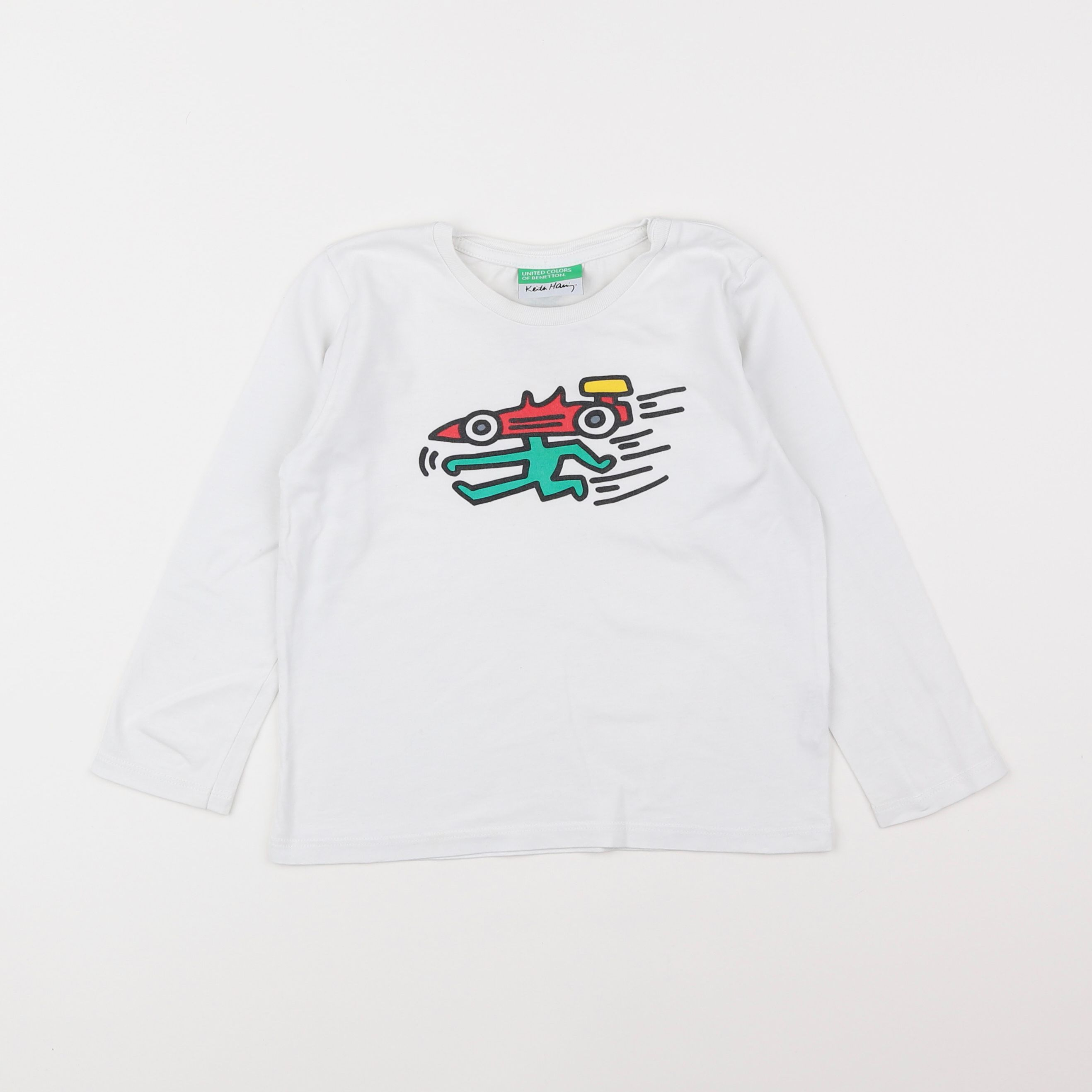 Benetton - tee-shirt blanc - 4 ans