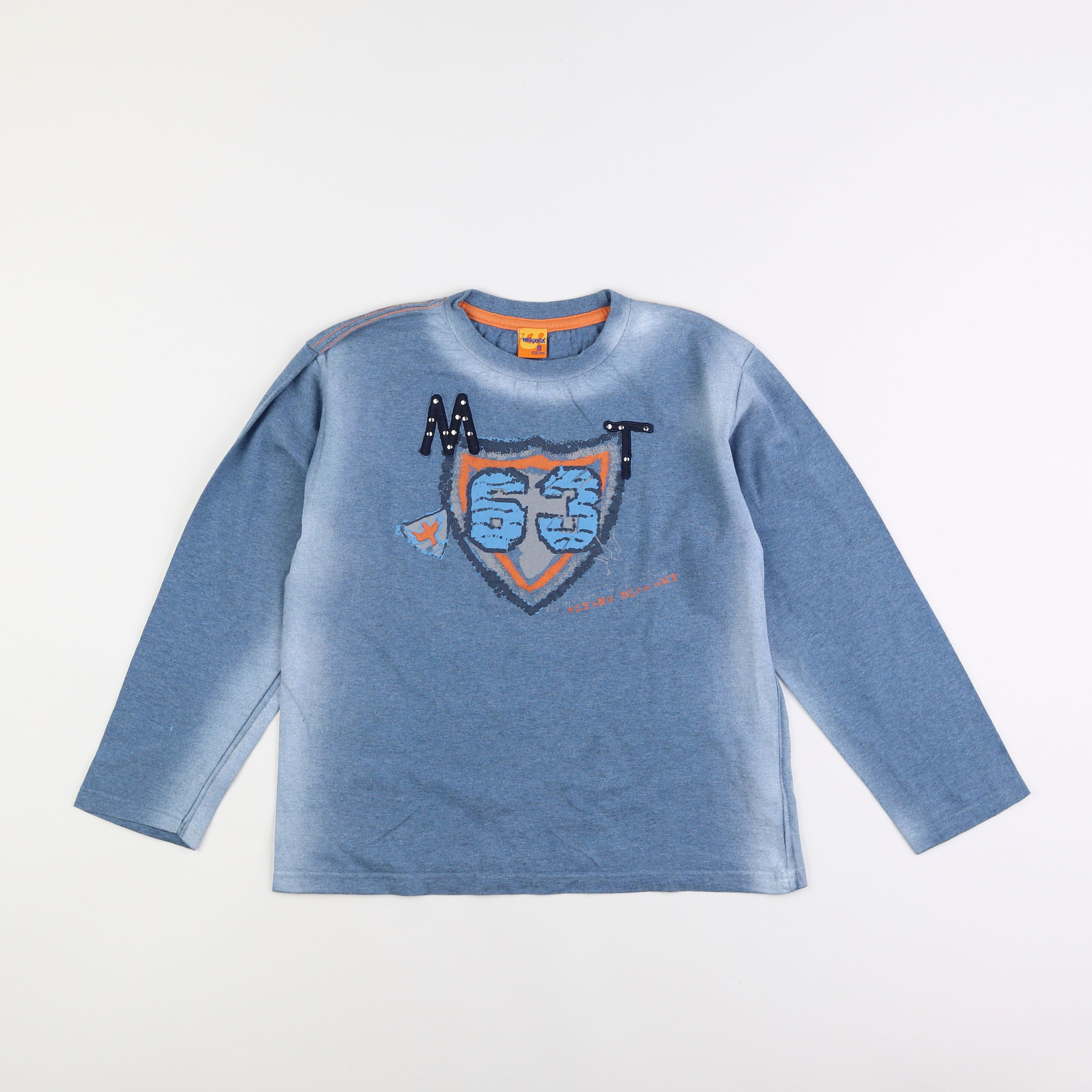 Mayoral - tee-shirt bleu - 8 ans