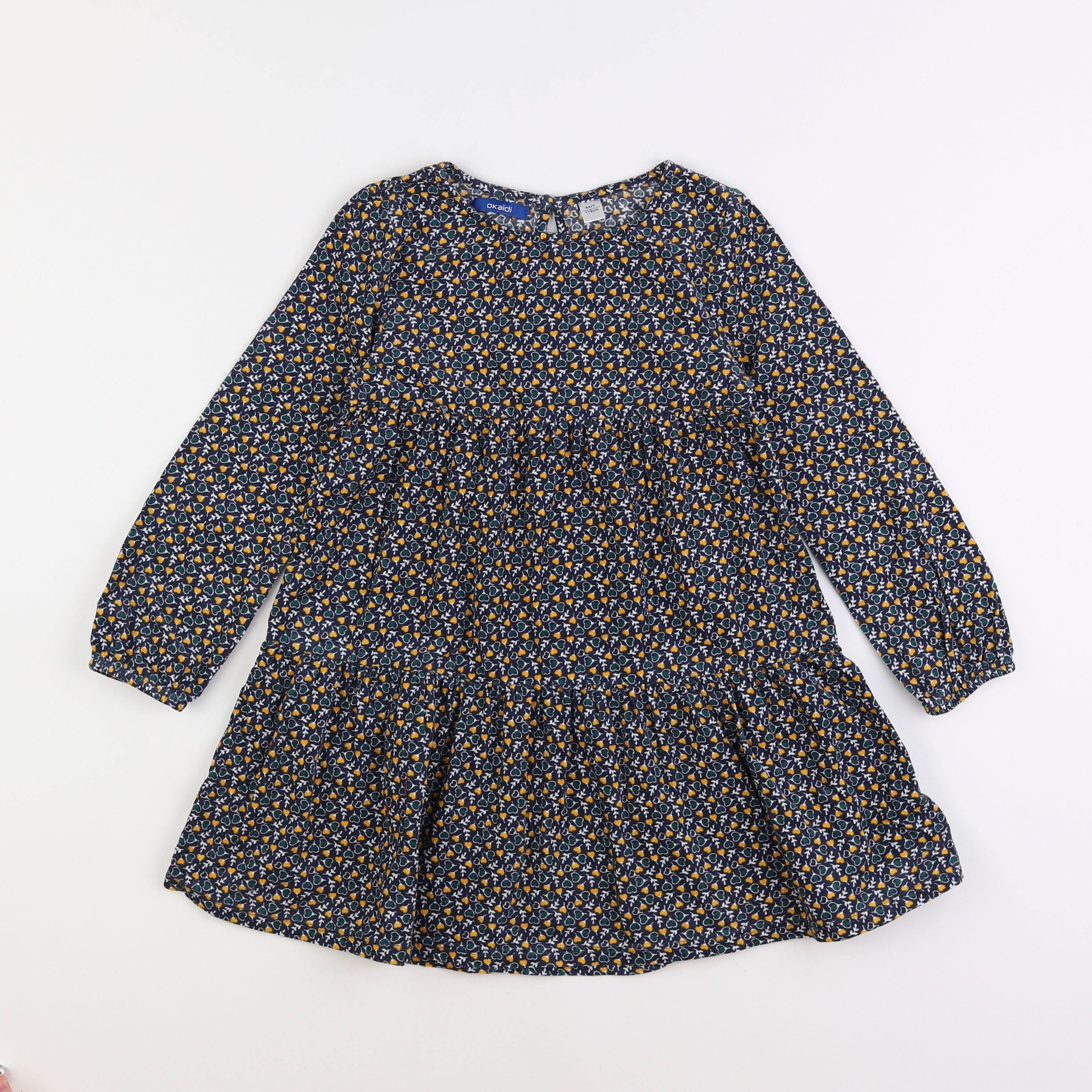 Okaidi - robe bleu, multicolore - 6 ans