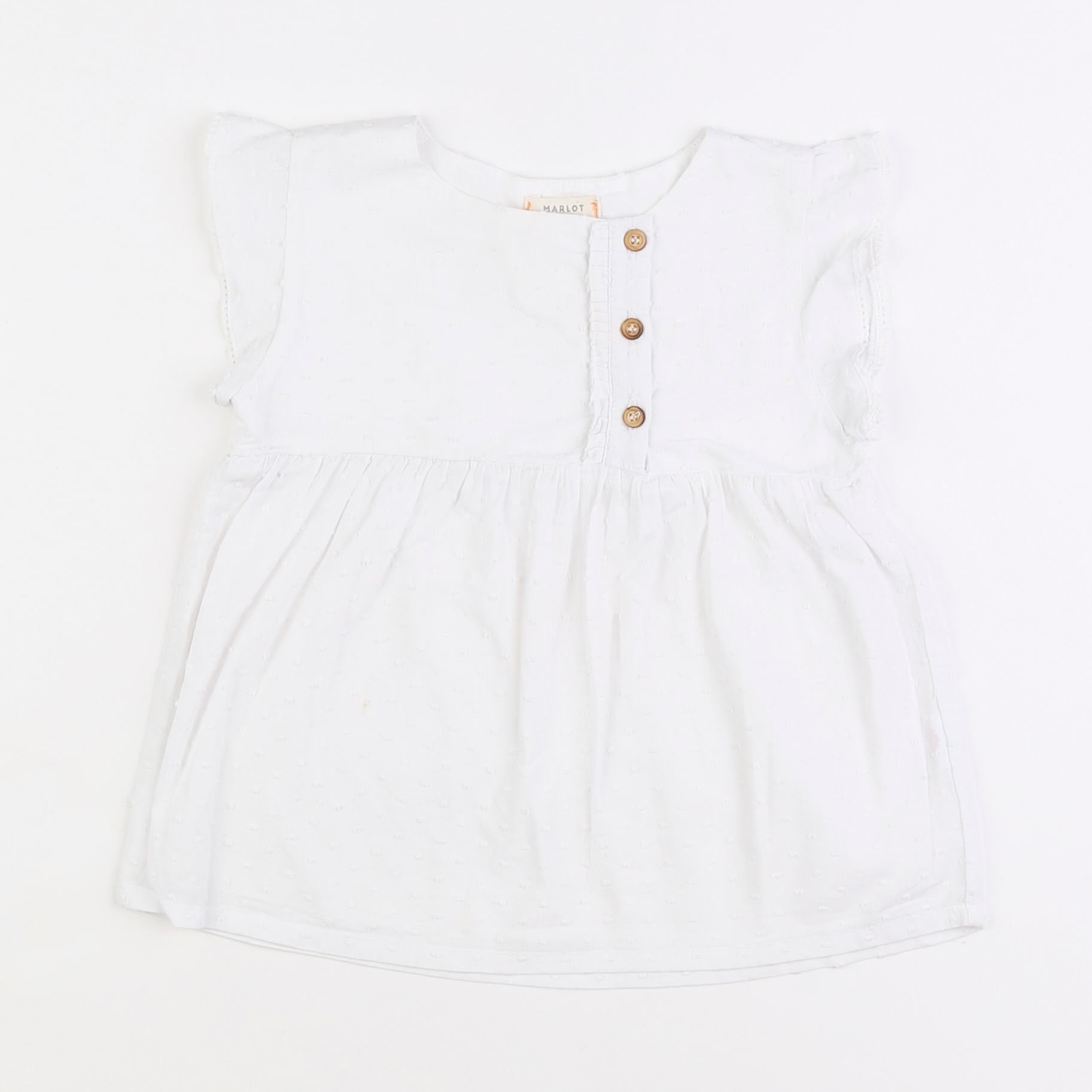 Marlot Paris - blouse blanc - 4 ans