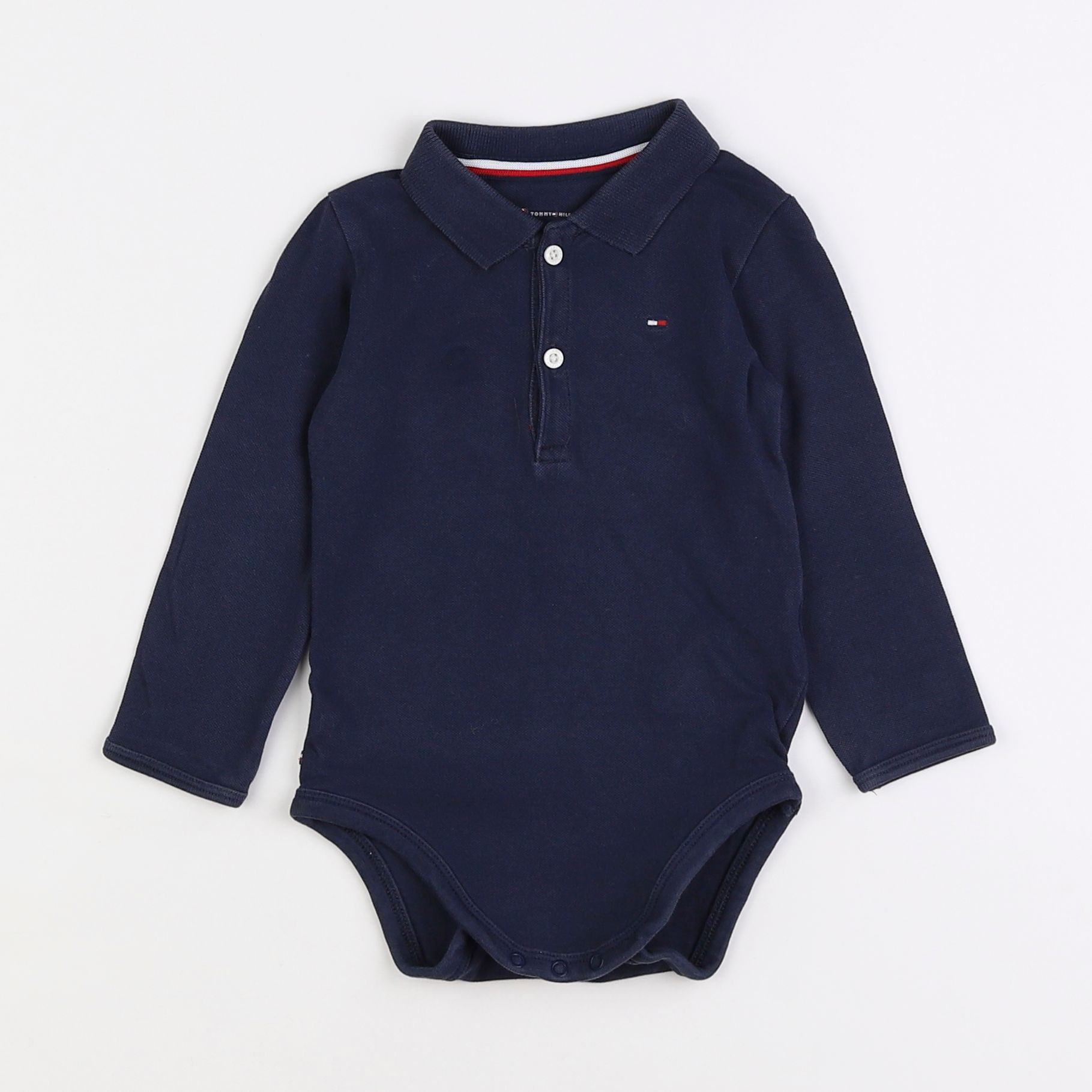 Tommy Hilfiger - body à col bleu - 6/9 mois