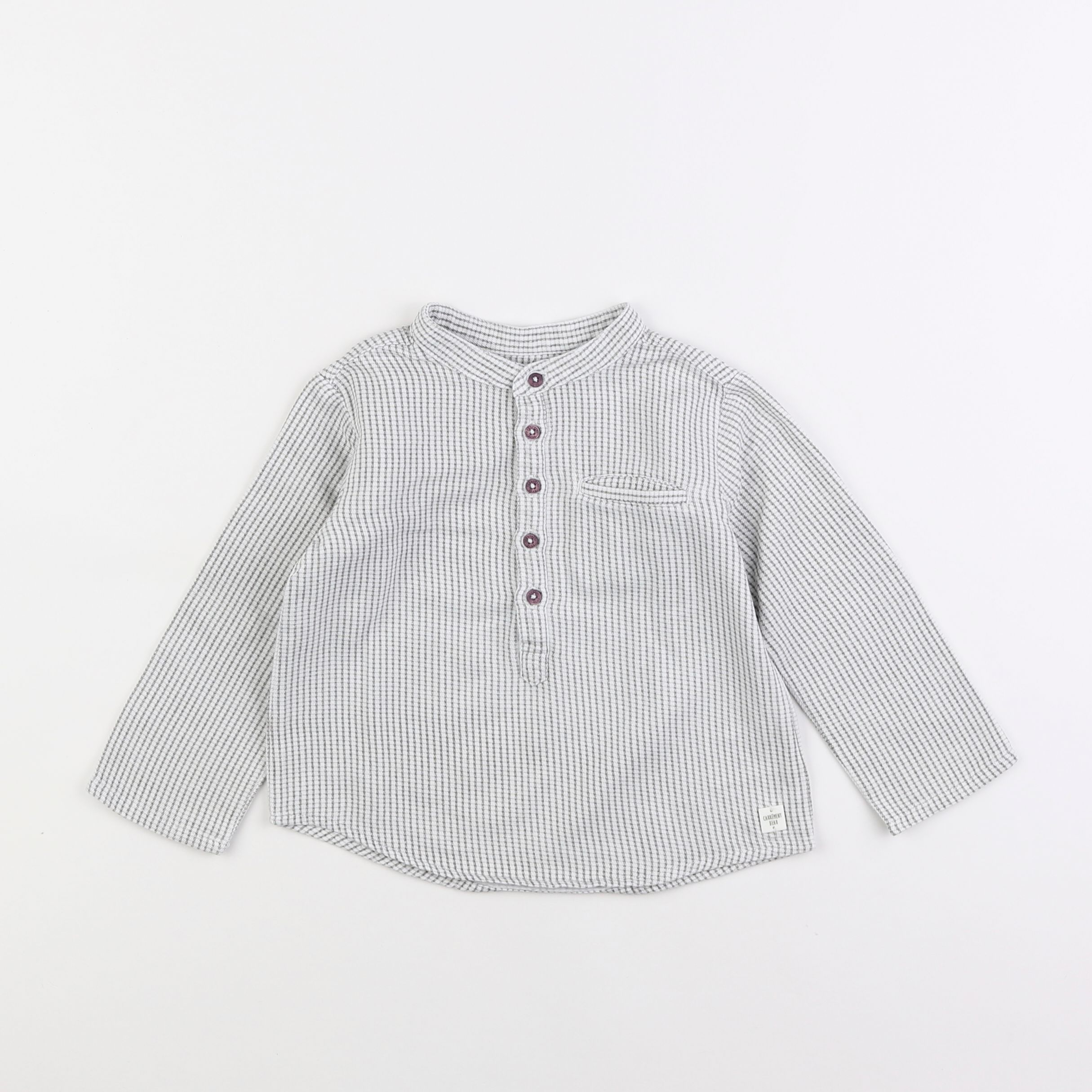 Carrément Beau - chemise gris - 2 ans