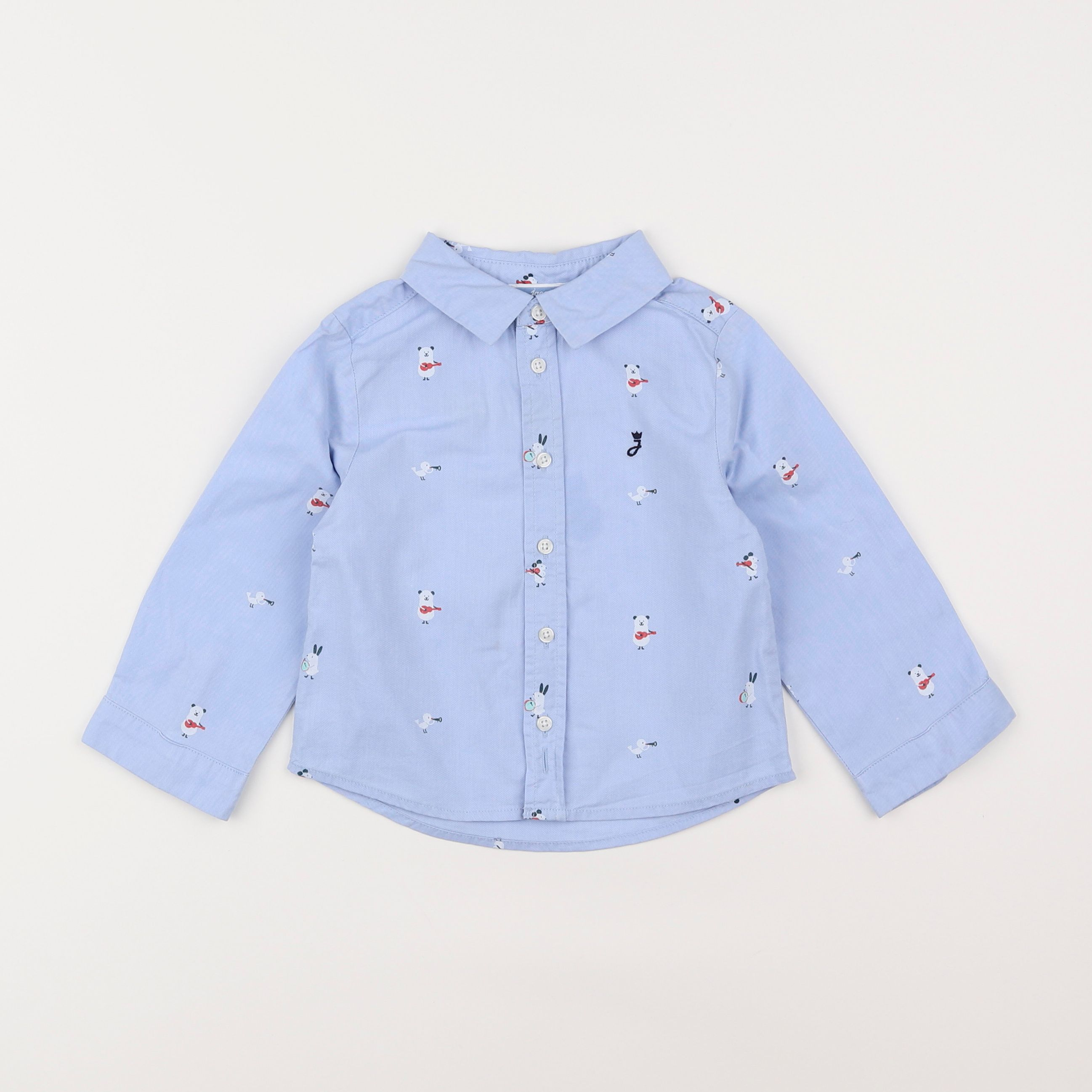 Jacadi - chemise bleu - 2 ans