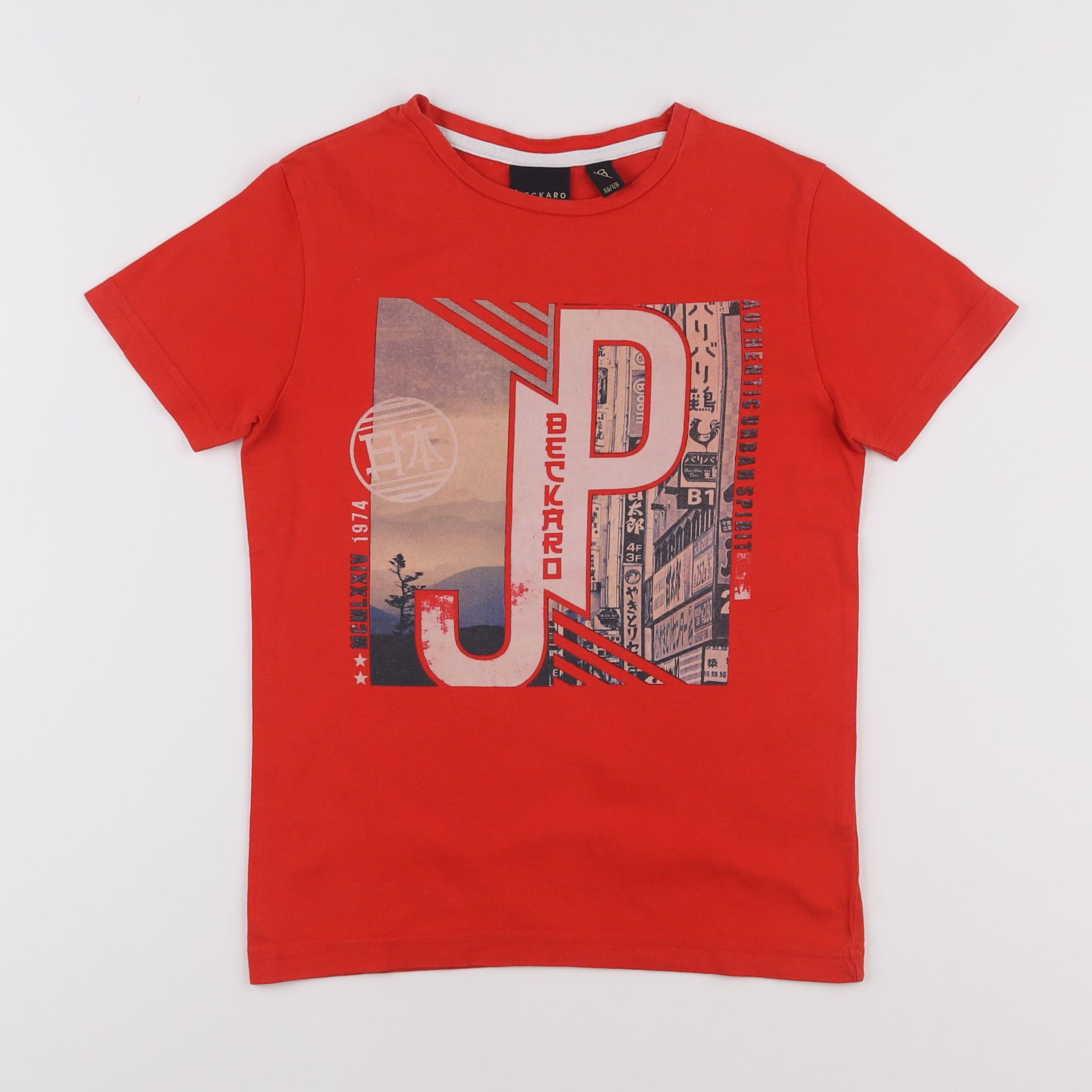 Beckaro - tee-shirt rouge - 8 ans