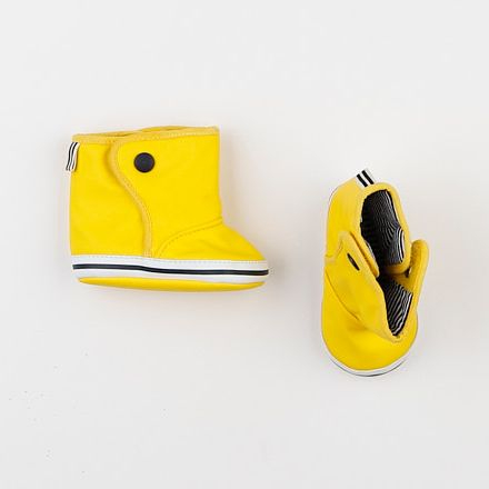 Petit Bateau - chaussons jaune - pointure 17