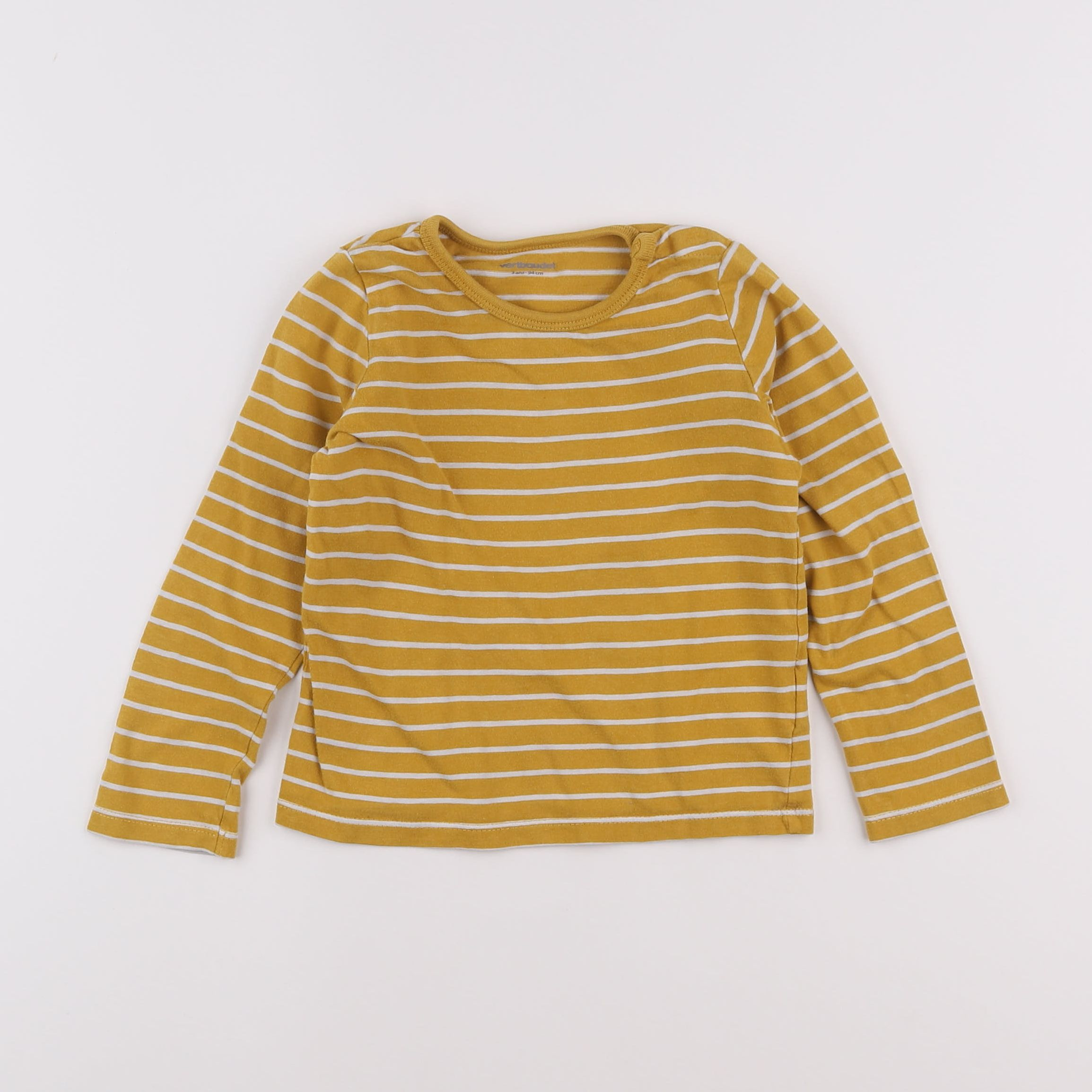 Vertbaudet - tee-shirt jaune - 3 ans