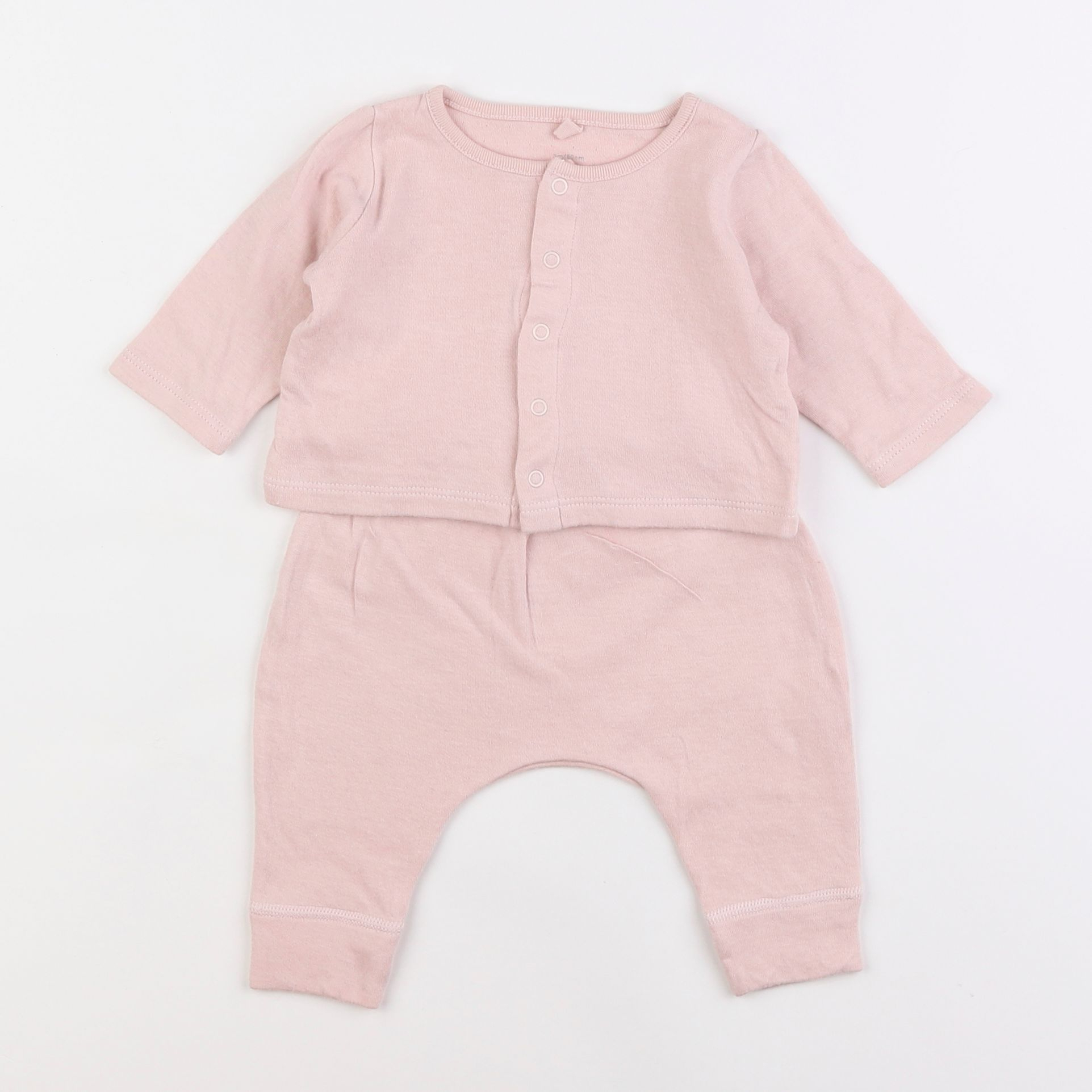 Petit Bateau - ensemble rose - 3 mois