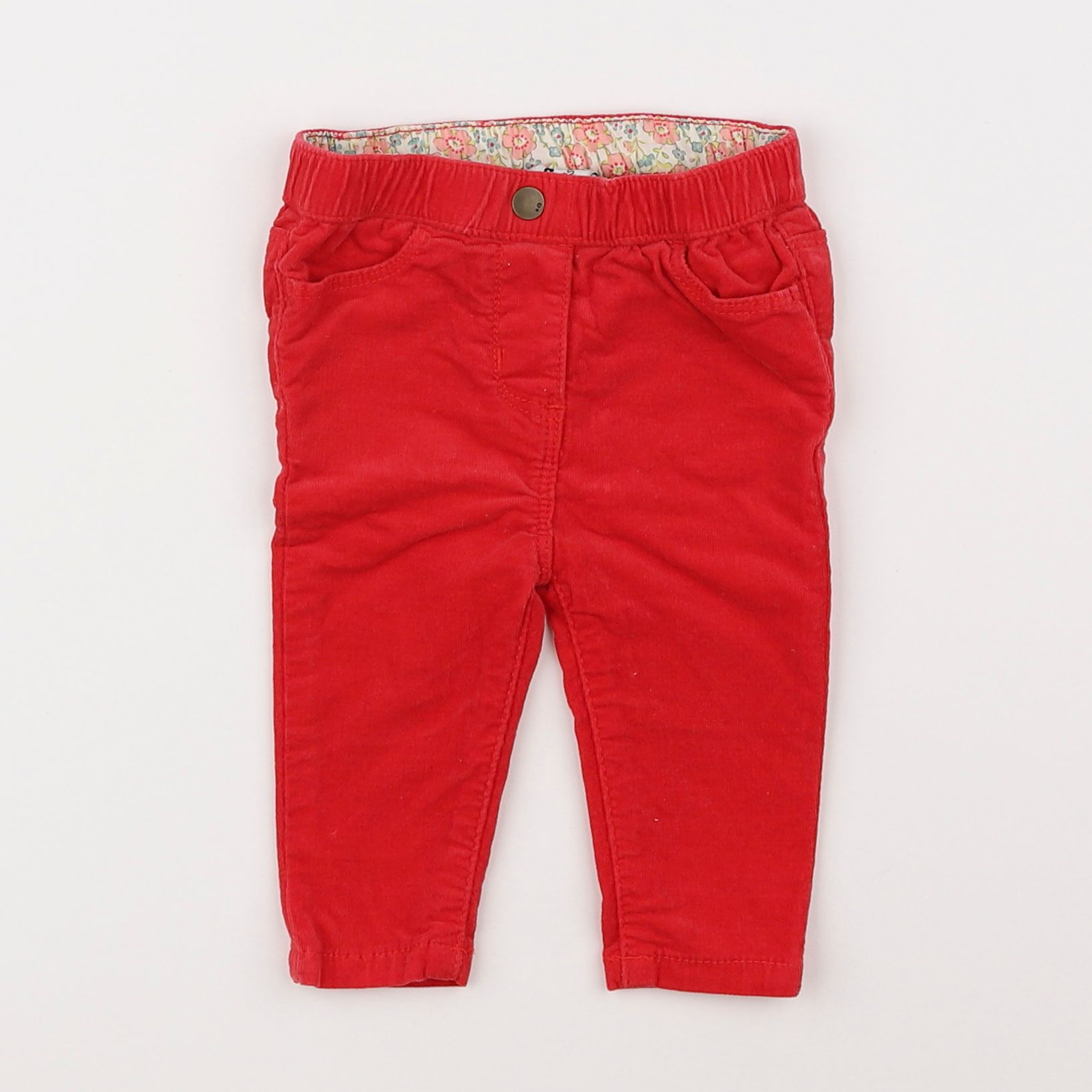 Cyrillus - pantalon rouge - 6 mois