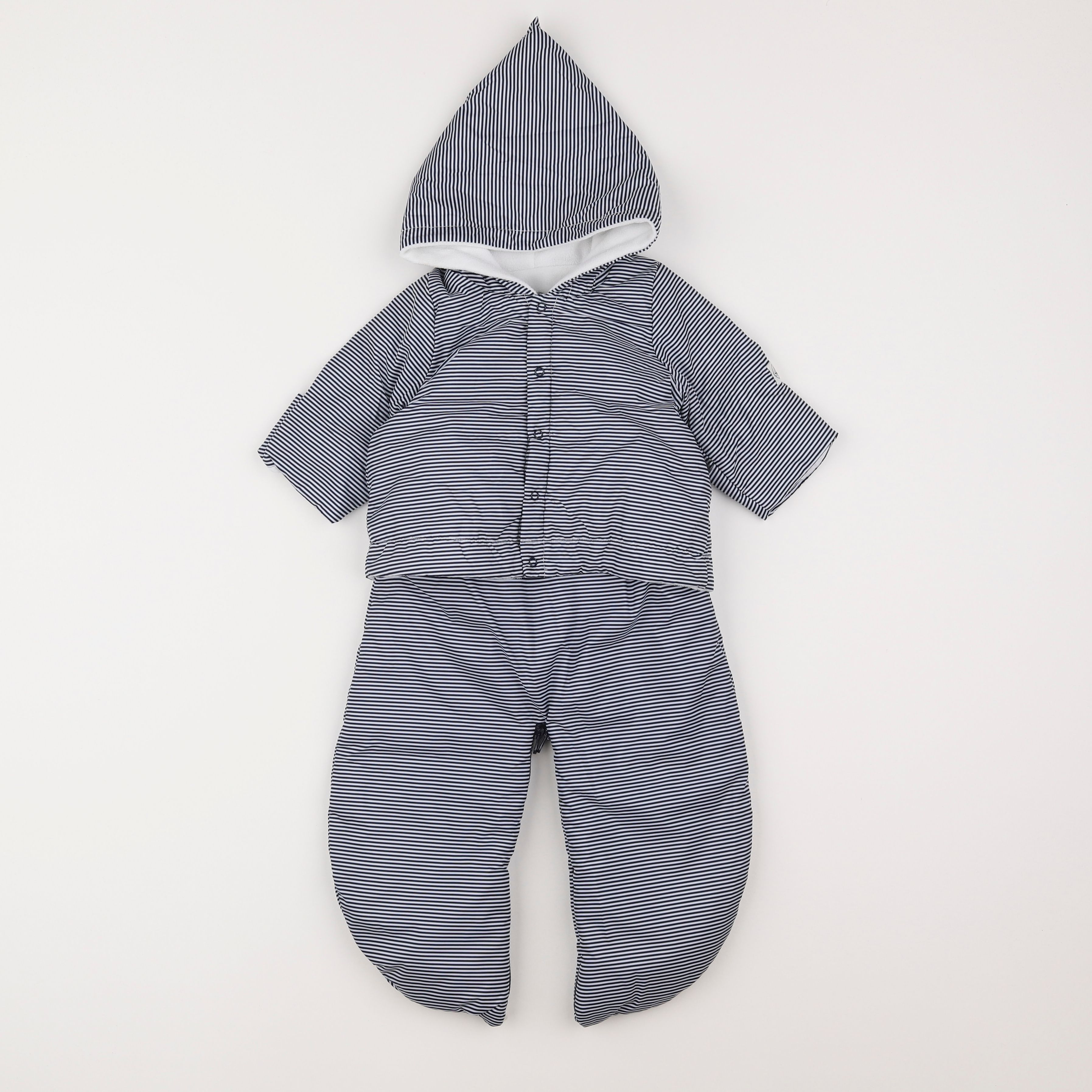 Petit Bateau - combi-pilote bleu - 6 mois