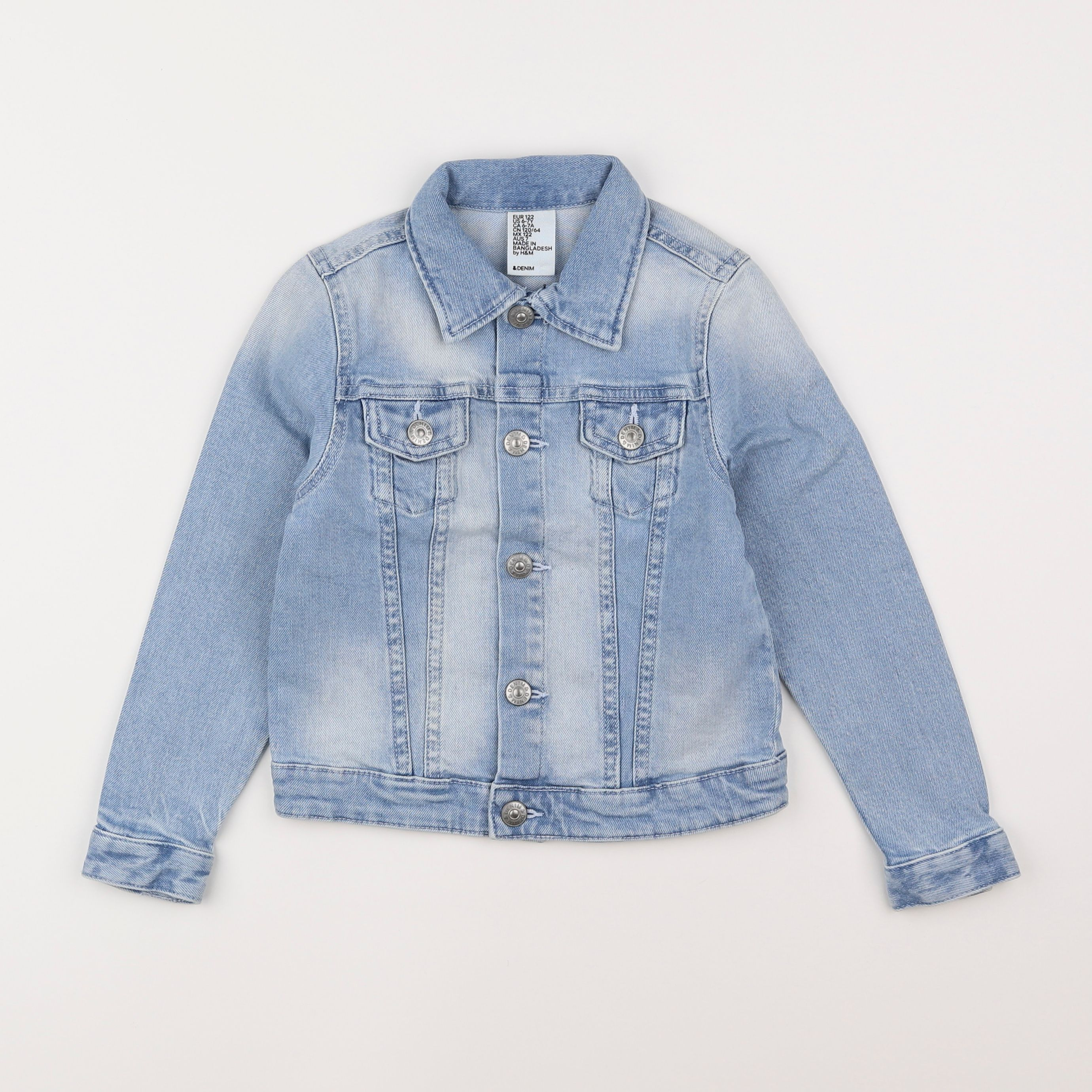 H&M - veste bleu - 6/7 ans