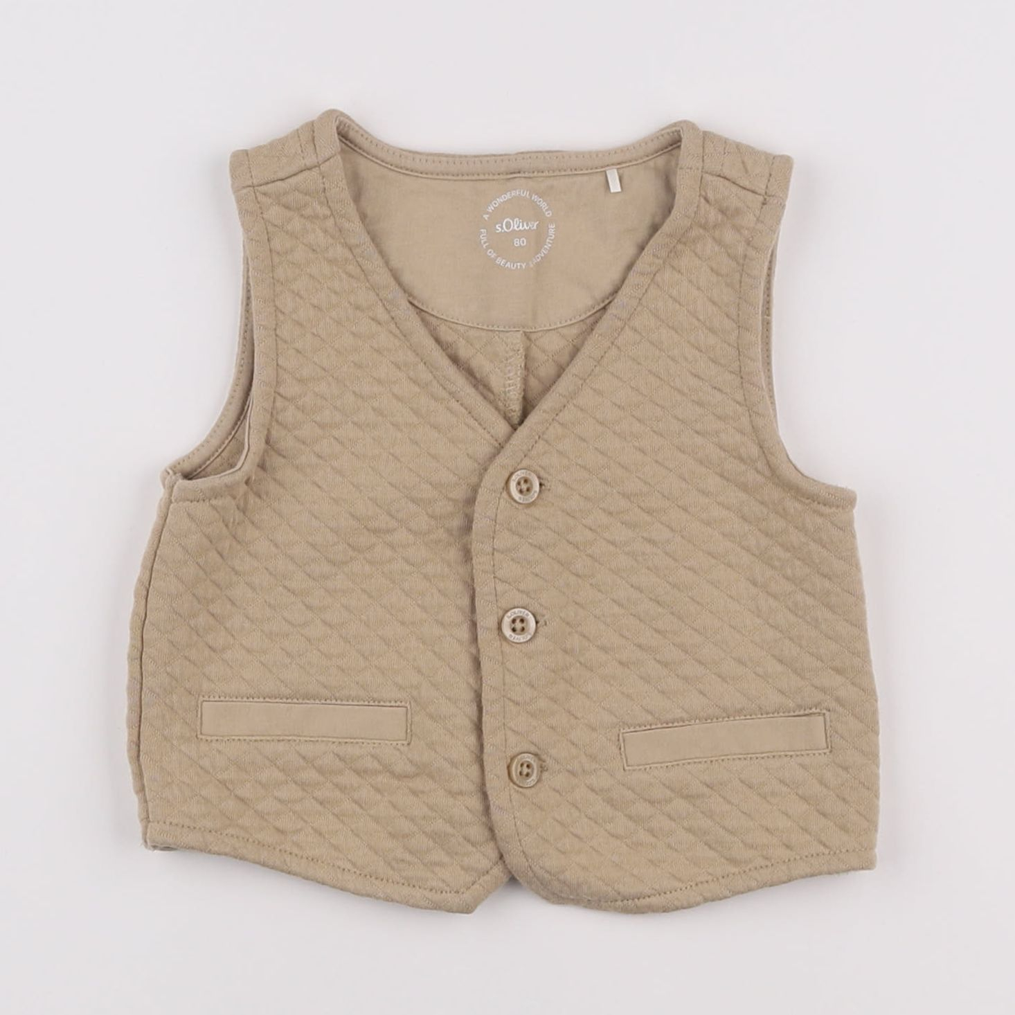 s.Oliver - gilet beige - 12/18 mois