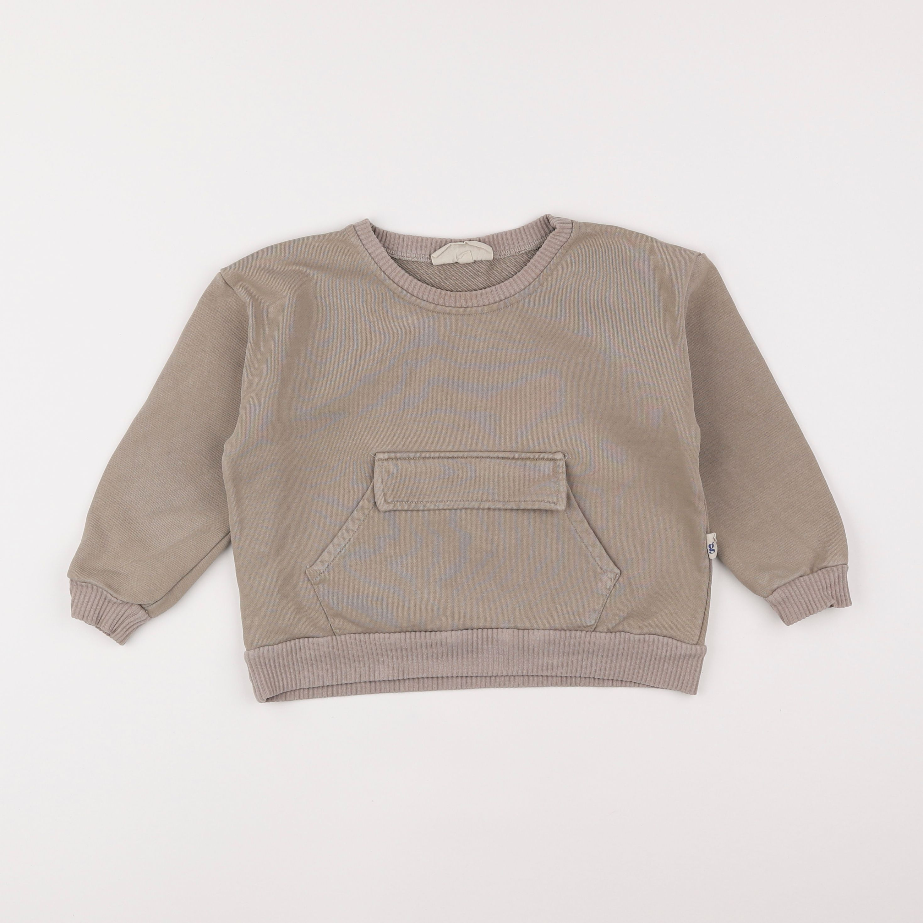 Gamin gamine - sweat marron - 3 ans