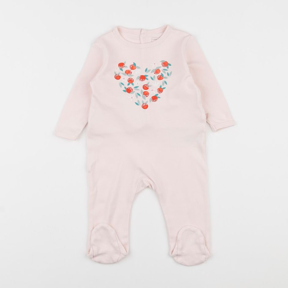 Carrément Beau - pyjama coton rose - 6 mois