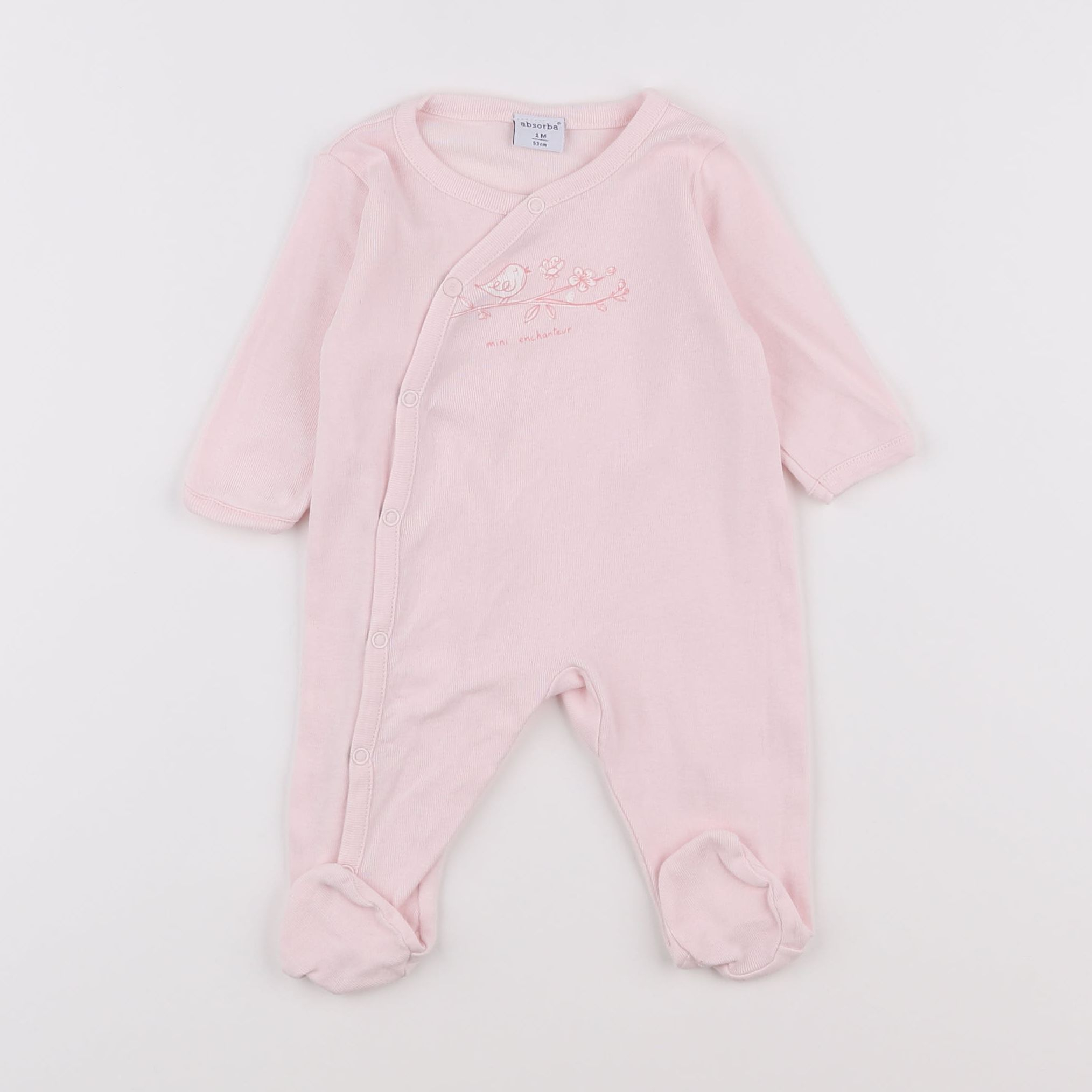 Absorba - pyjama coton rose - 1 mois