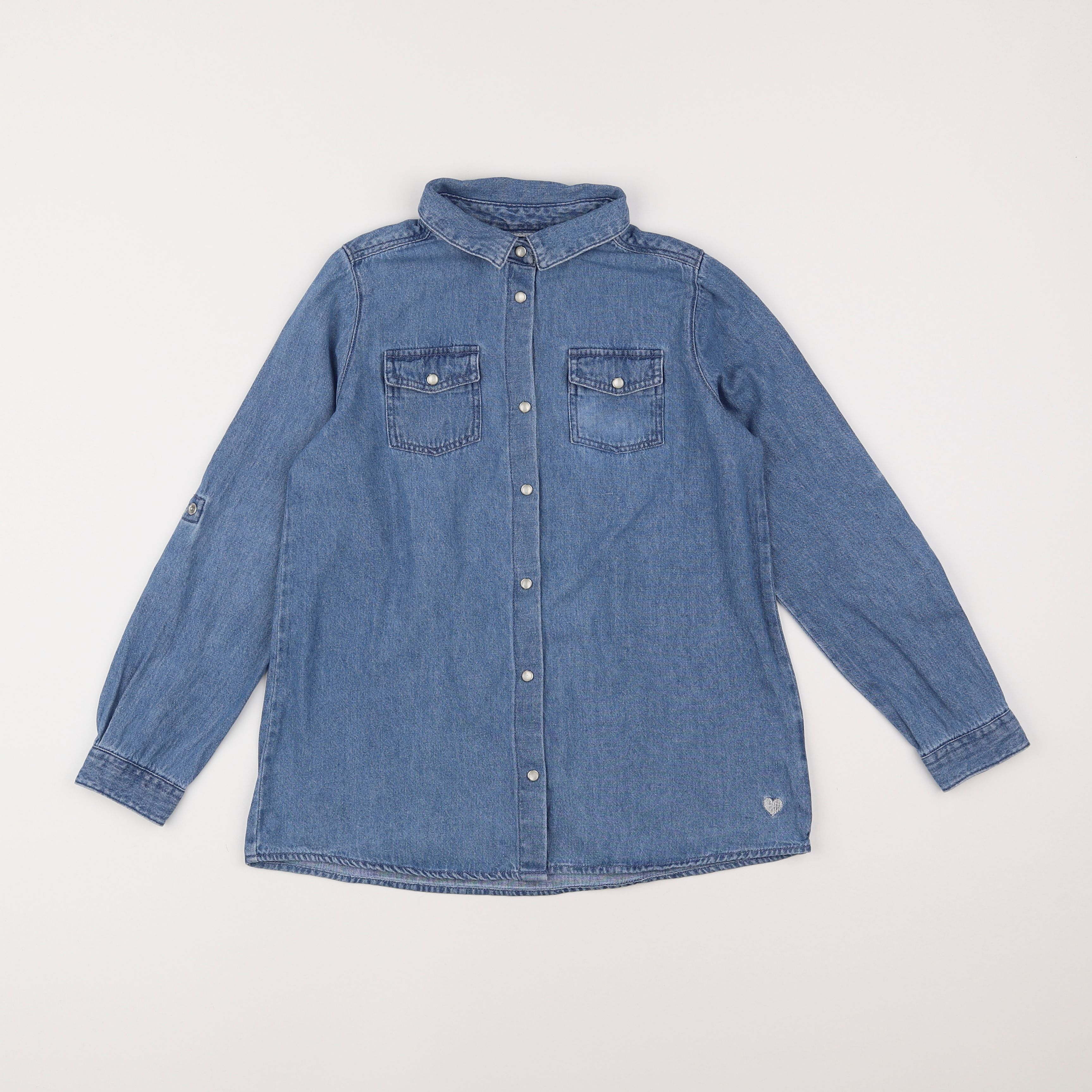 Vertbaudet - blouse bleu - 9 ans