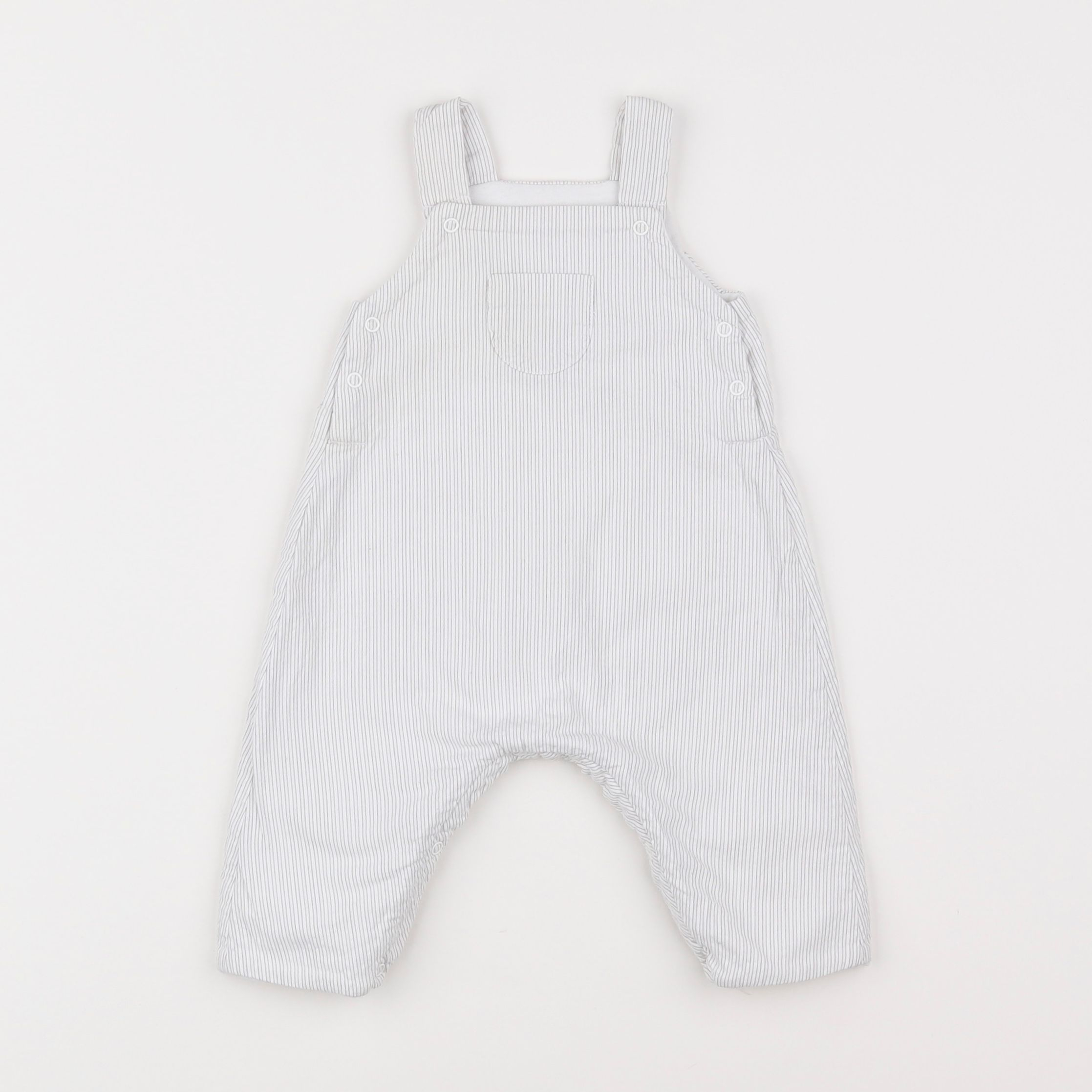 Petit Bateau - salopette blanc - 1 mois