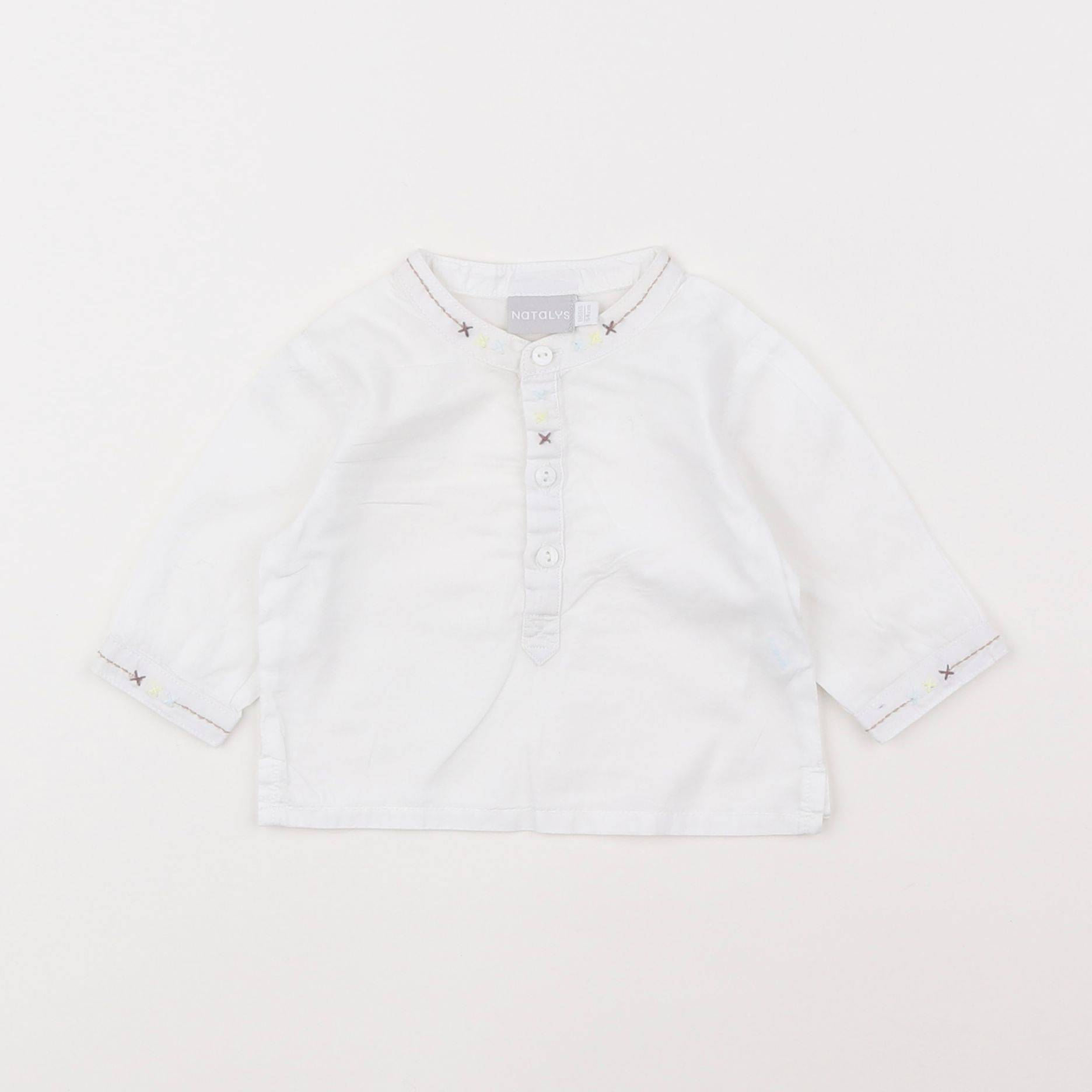 Natalys - blouse blanc - 1 mois