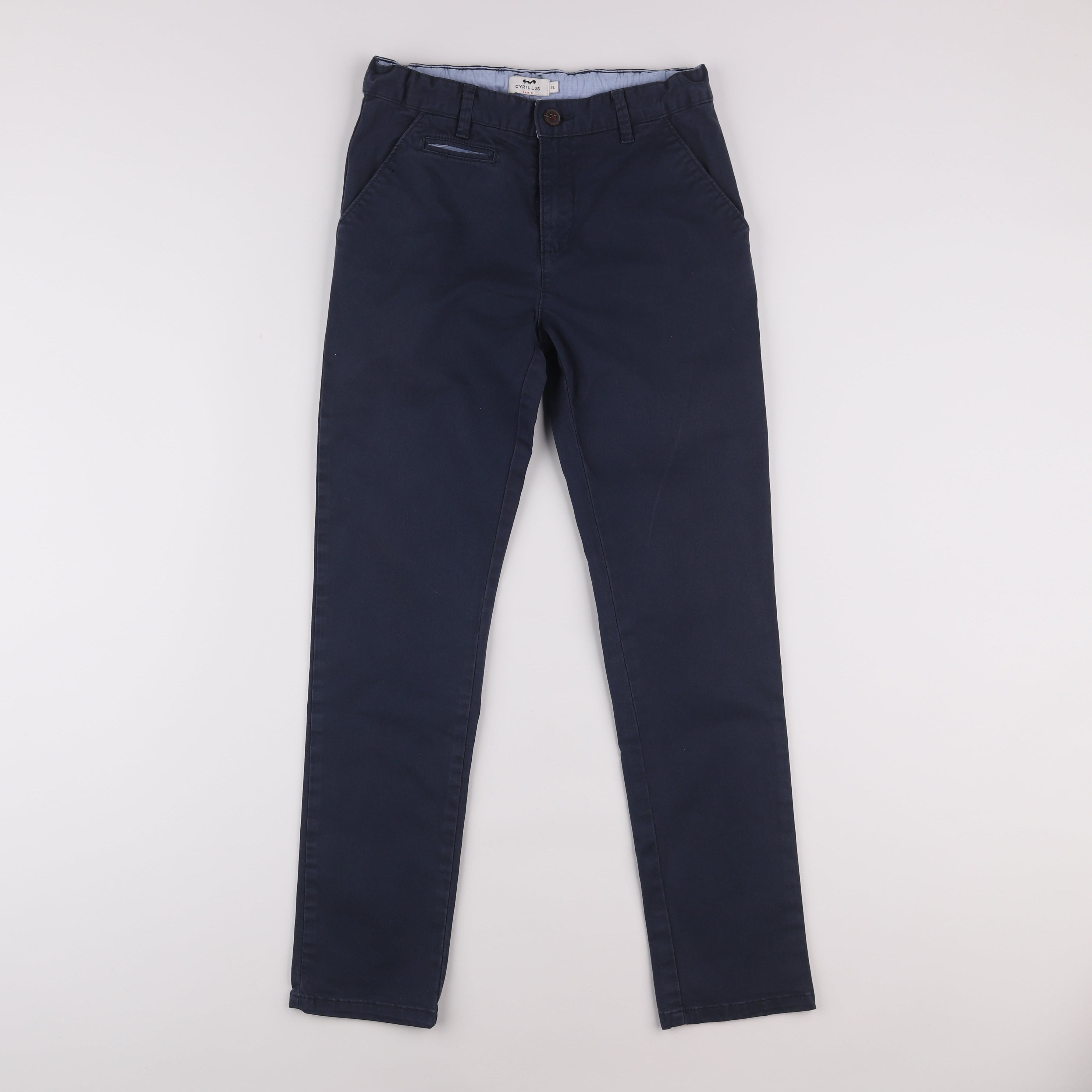 Cyrillus - pantalon bleu - 12 ans