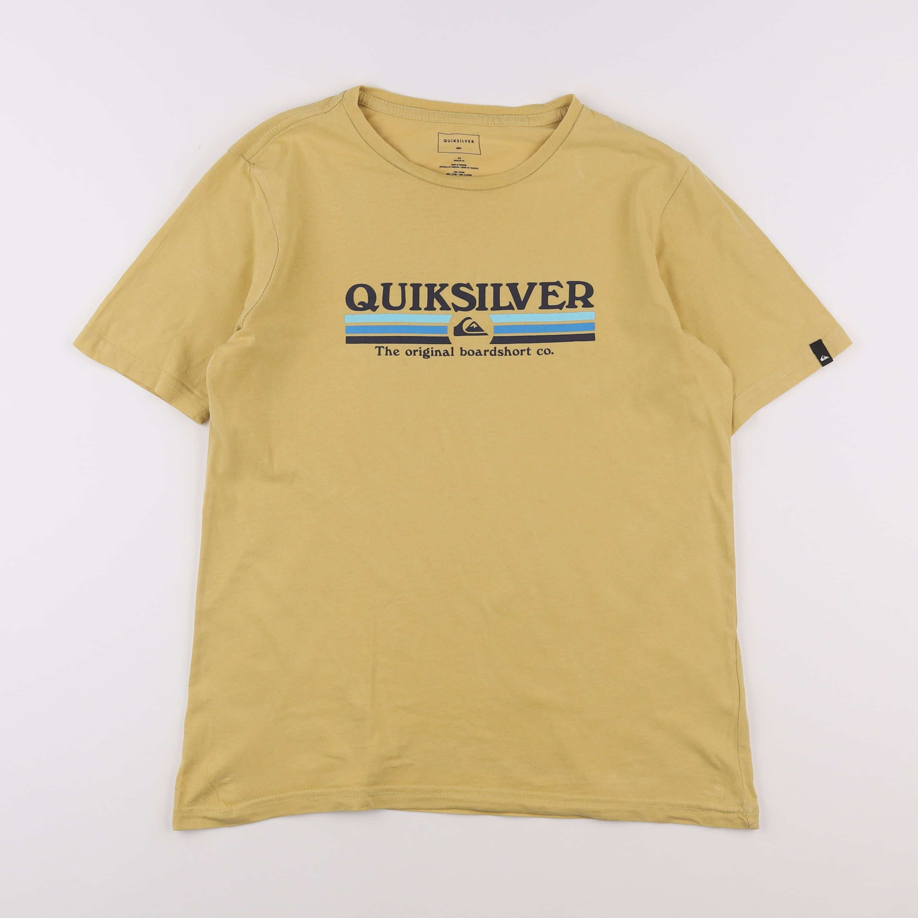 Quiksilver - tee-shirt jaune - 14 ans