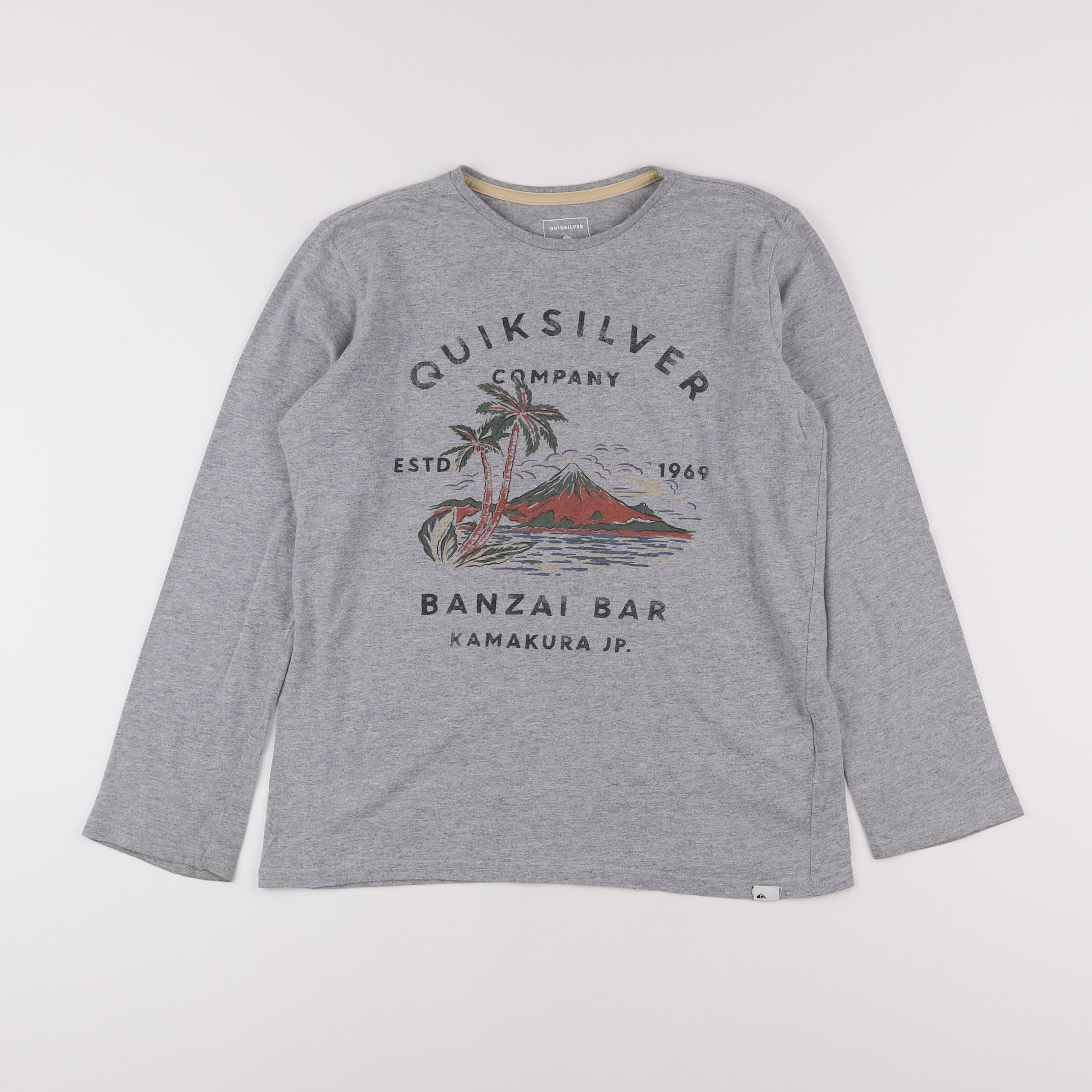 Quiksilver - tee-shirt gris - 10 ans