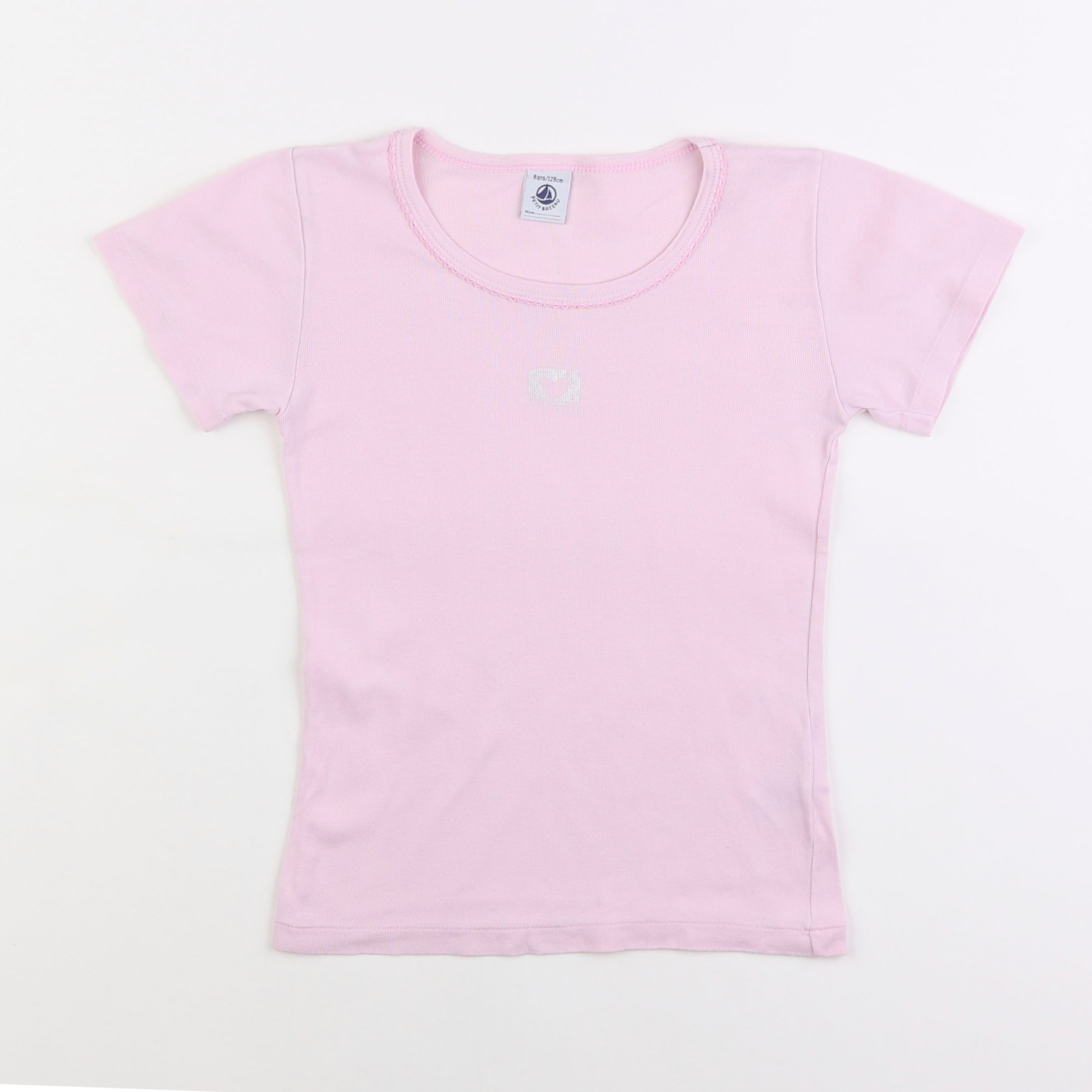 Petit Bateau - maillot de corps rose - 8 ans