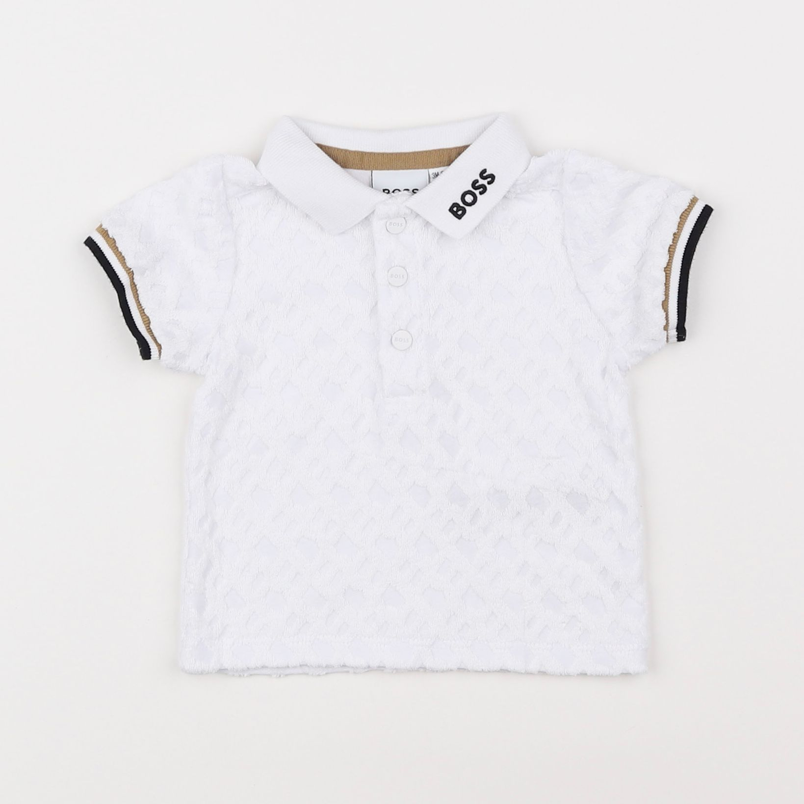 Hugo Boss - polo blanc - 3 mois