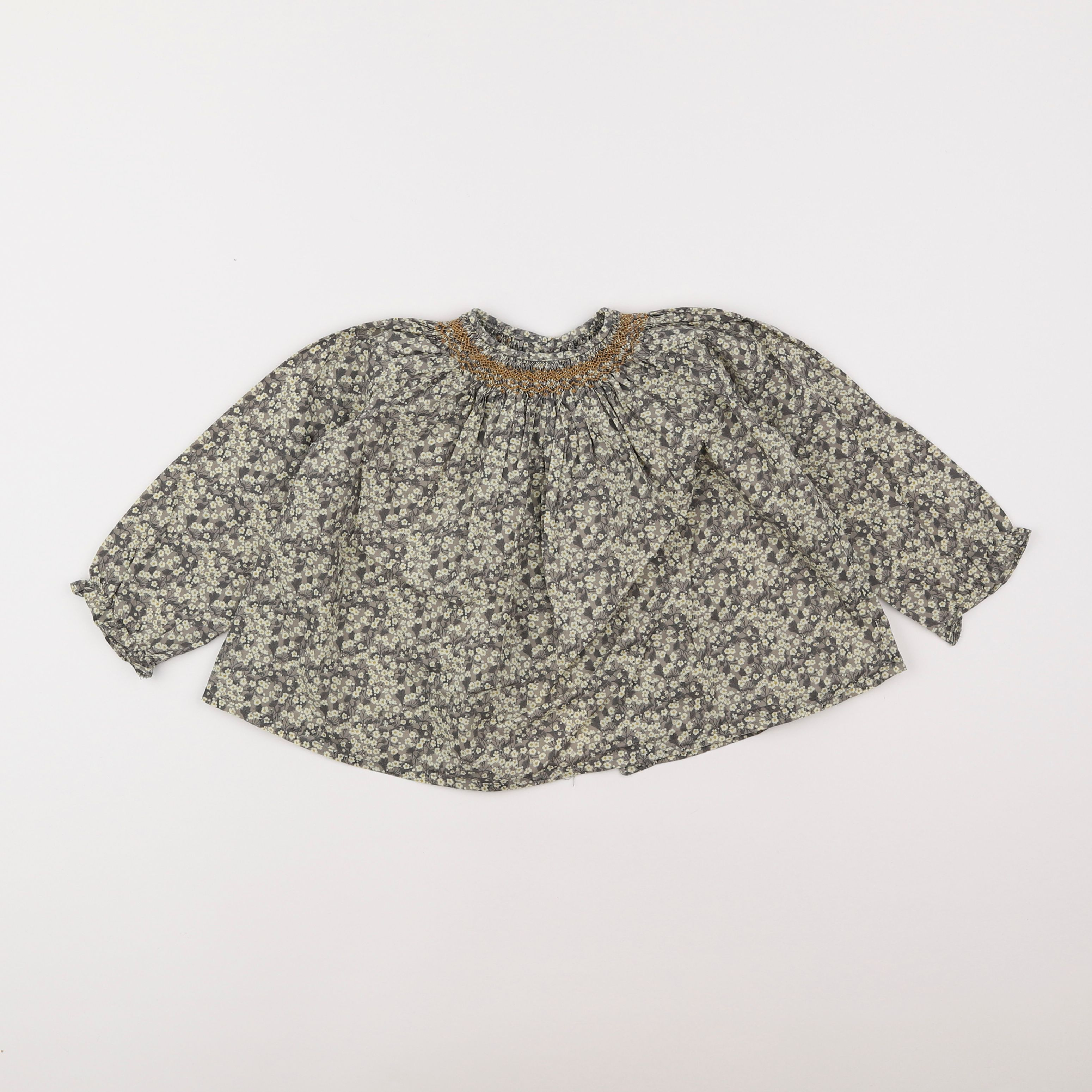 Bonpoint - blouse gris - 2 ans