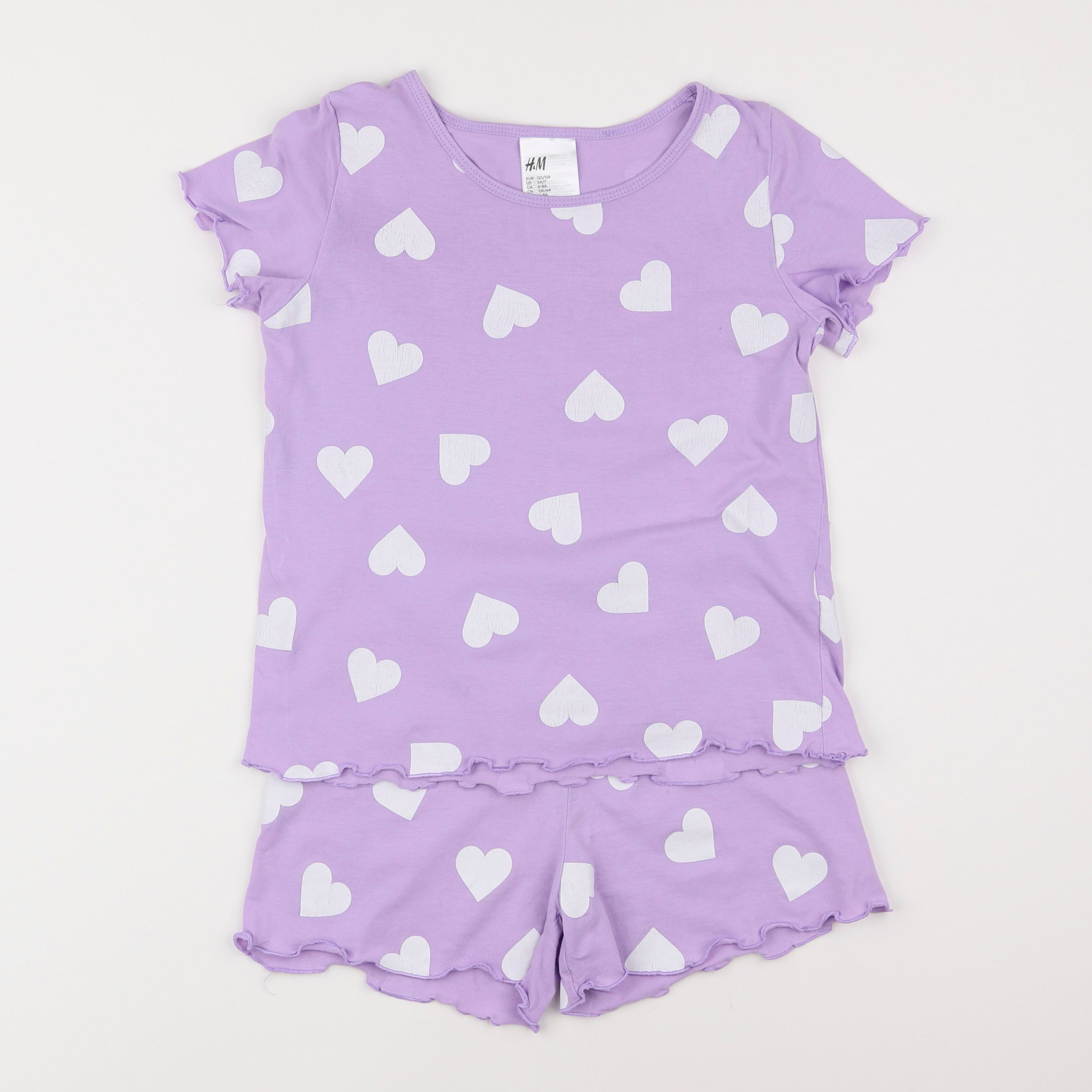 H&M - pyjama coton violet - 2/4 ans